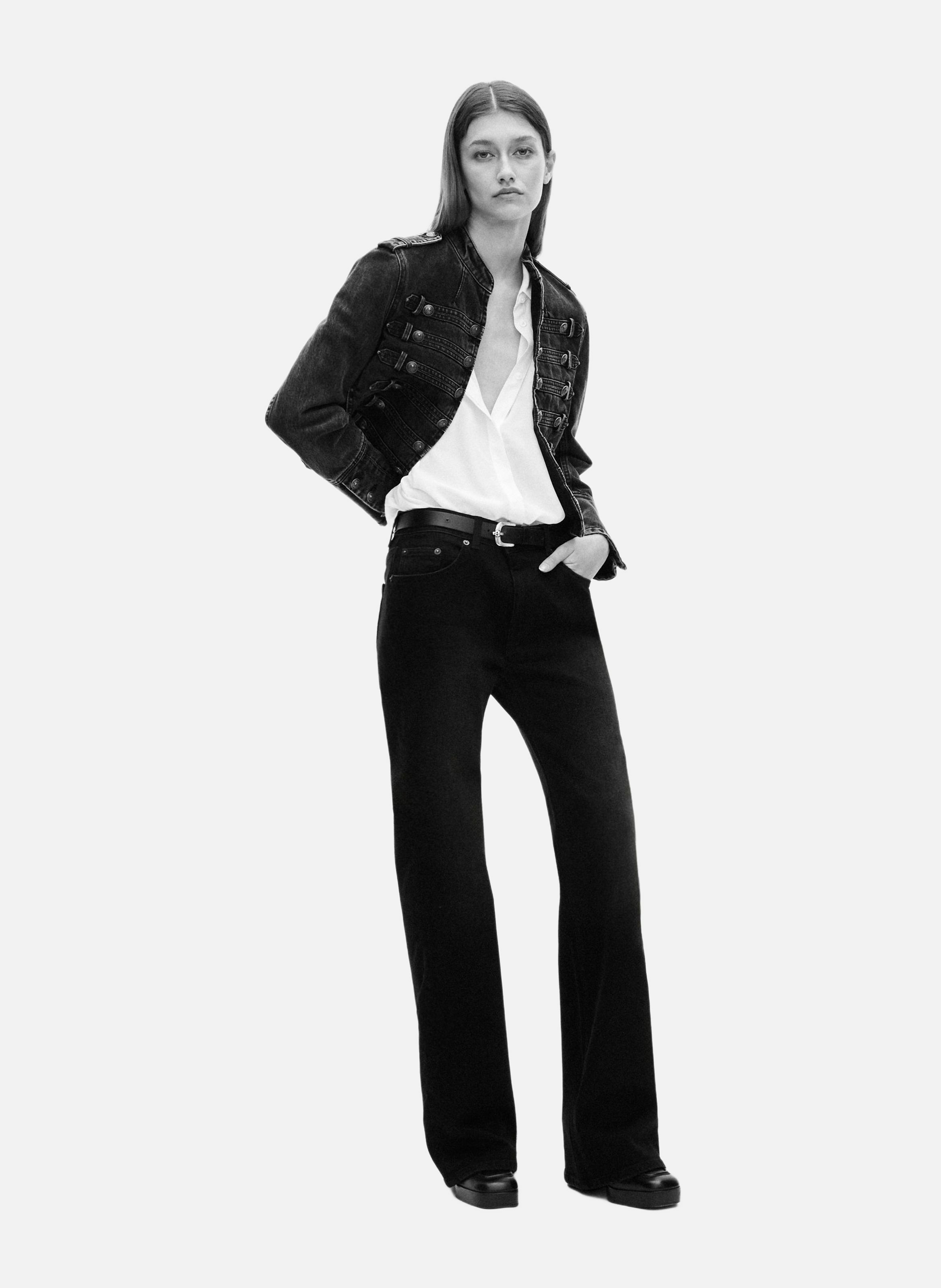 Blouson style officier en denim THE KOOPLES 