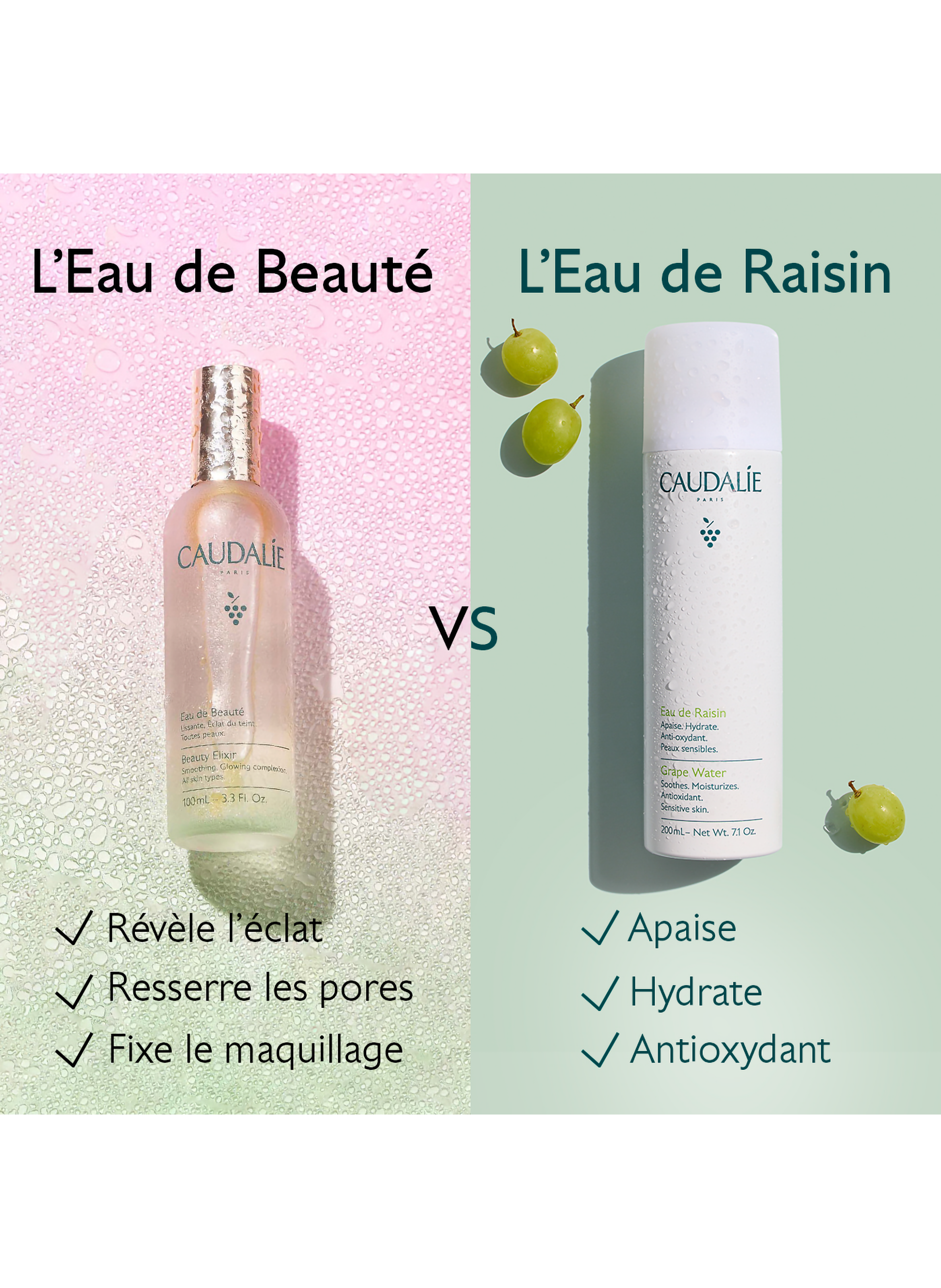 Grape Water CAUDALIE No color