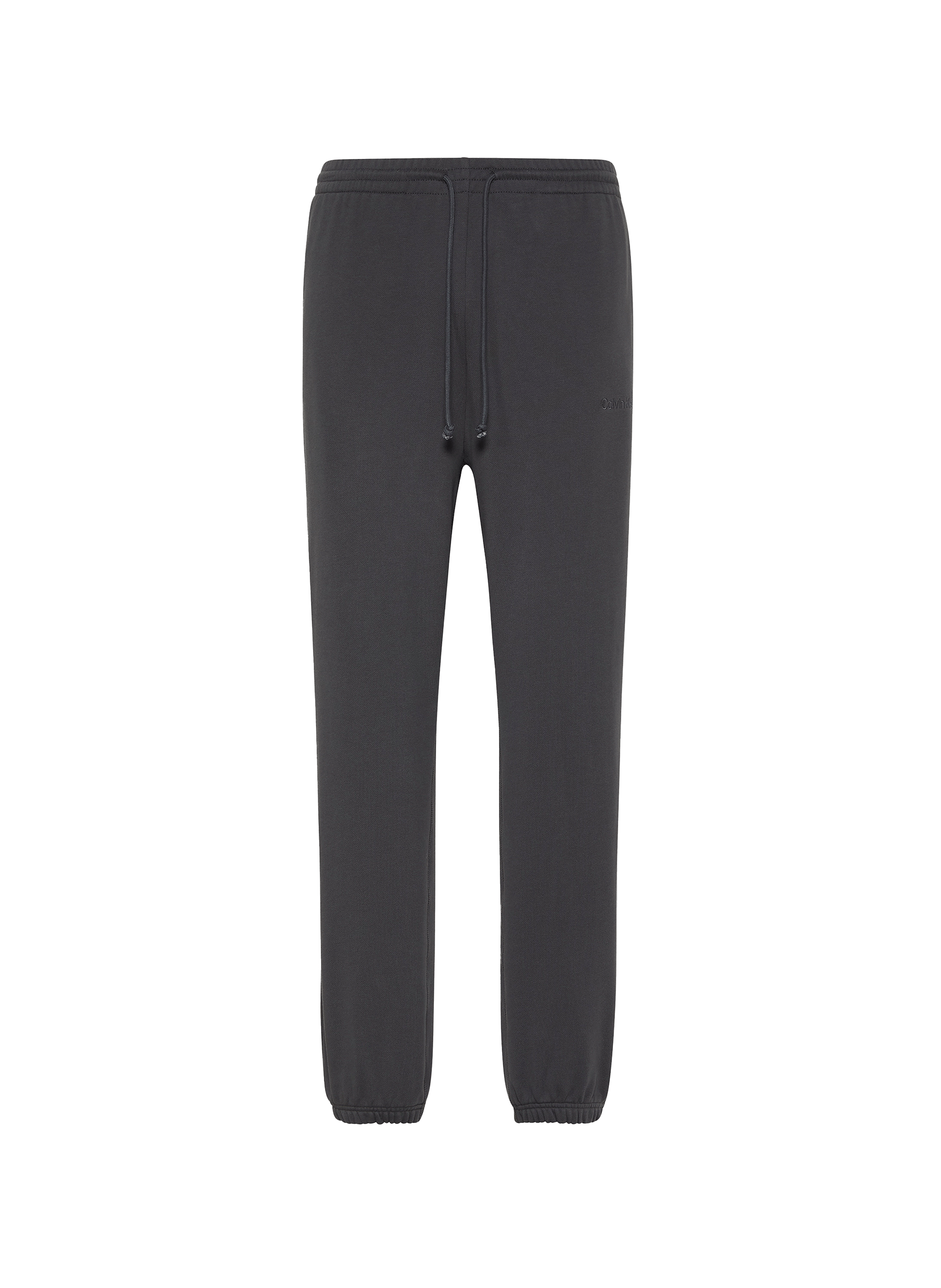 Straight cotton blend jogging pants CALVIN KLEIN Grey