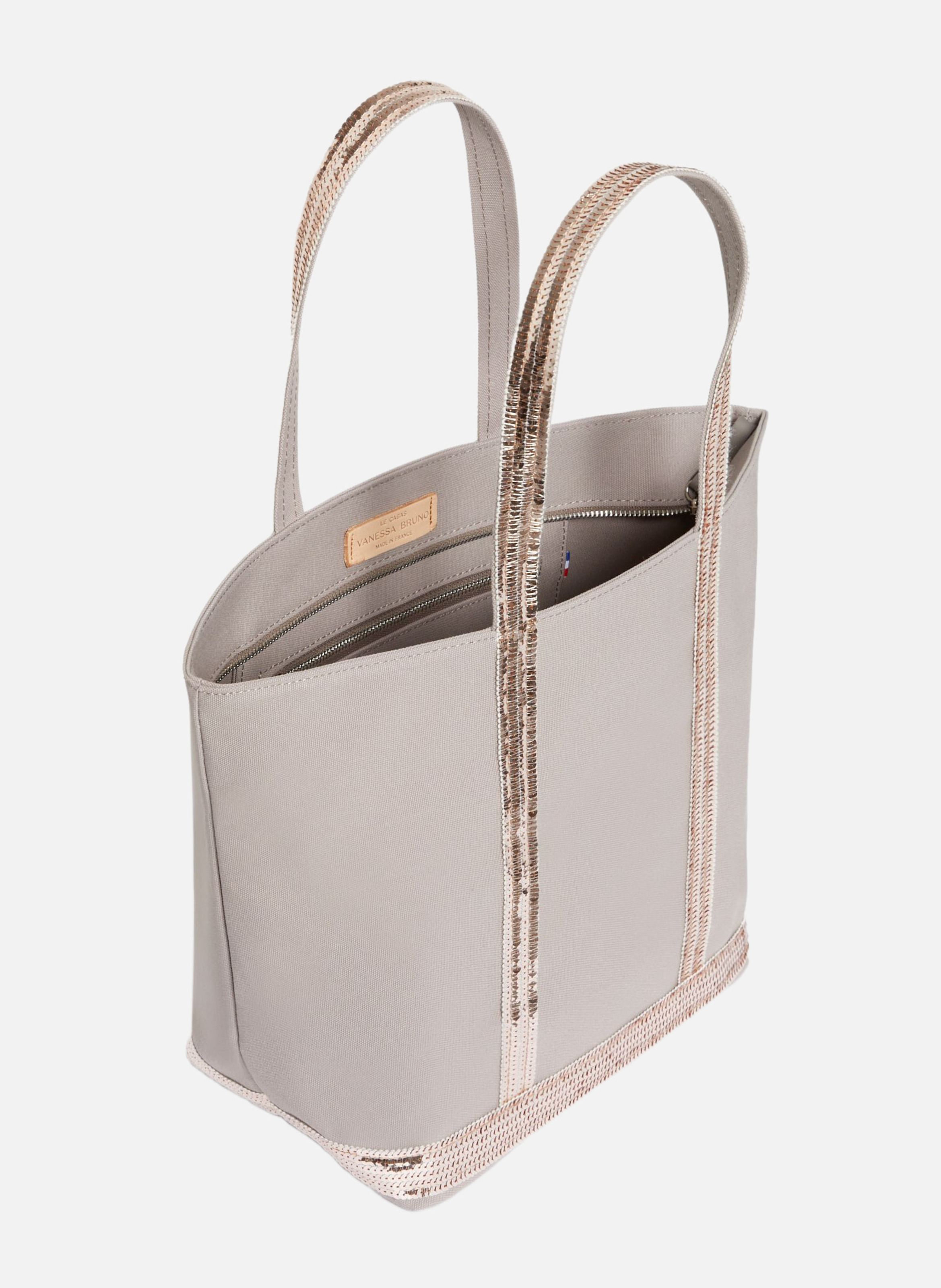 Cabas m zippé en toile VANESSA BRUNO Rose