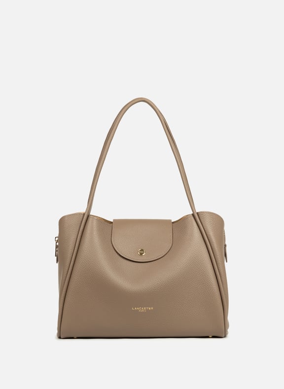 Tote bag - Ida Double Brown by LANCASTER LANCASTER Tote bag - Ida Double Brown