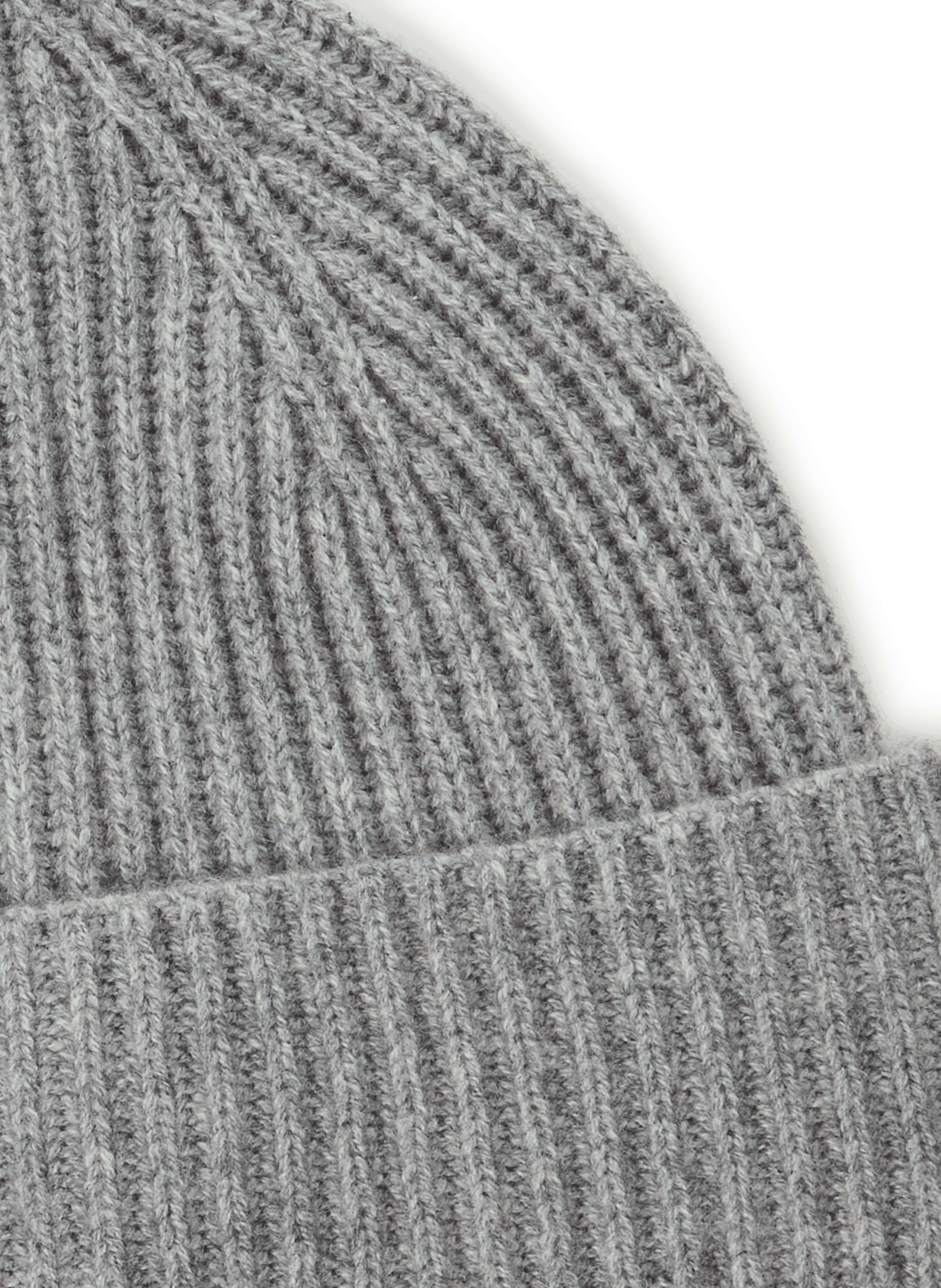 Bonnet côtelé en cachemire SAISON 1865 Gris