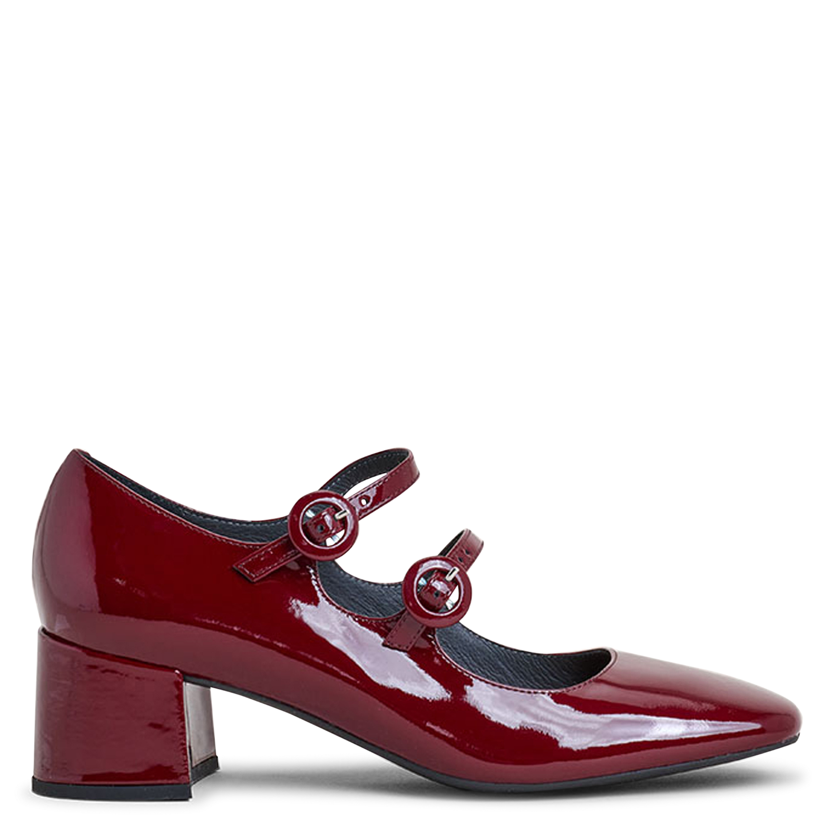 JONAK Babies en cuir glacé delou Rouge