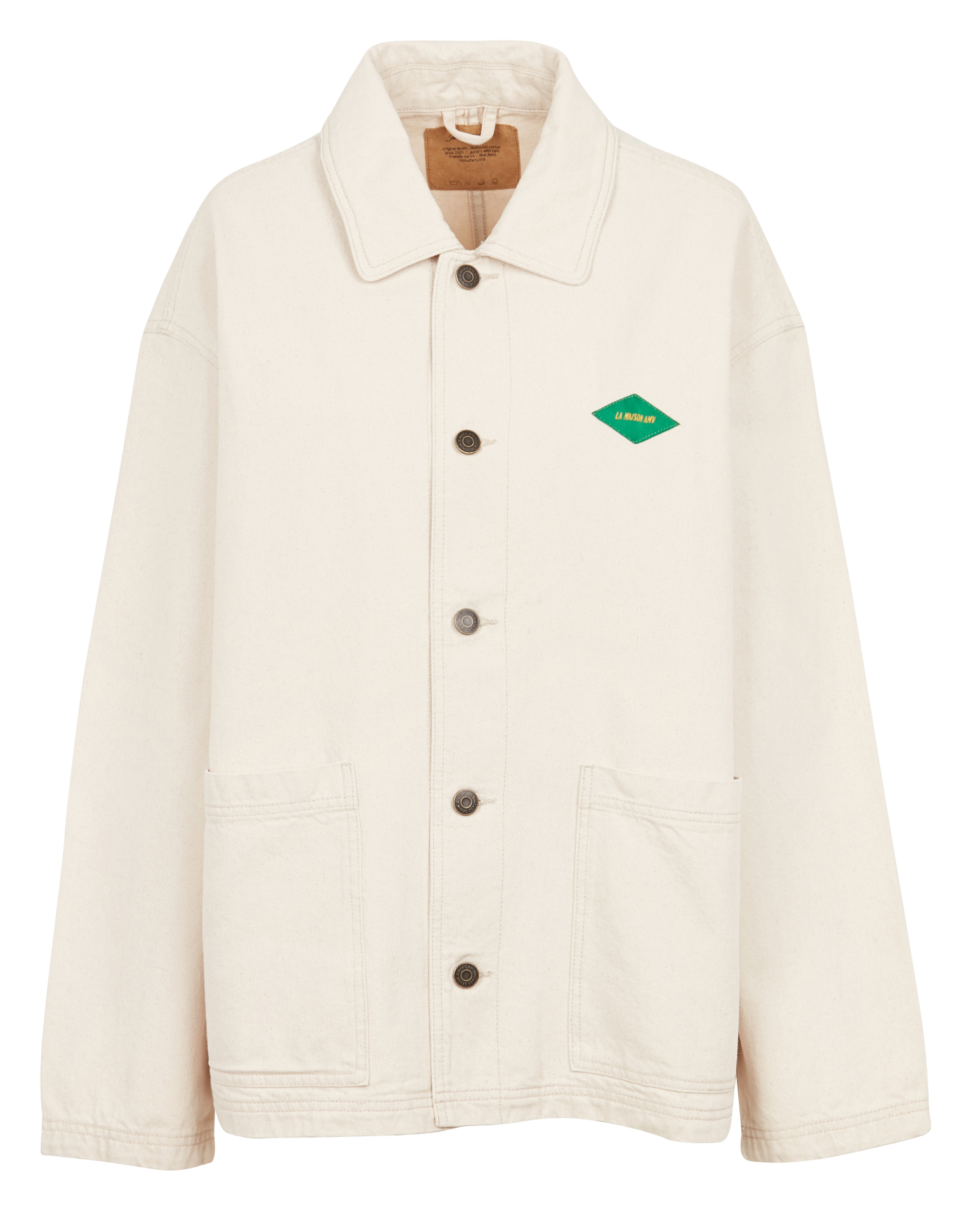 Veste col classique en coton datcity AMERICAN VINTAGE Beige