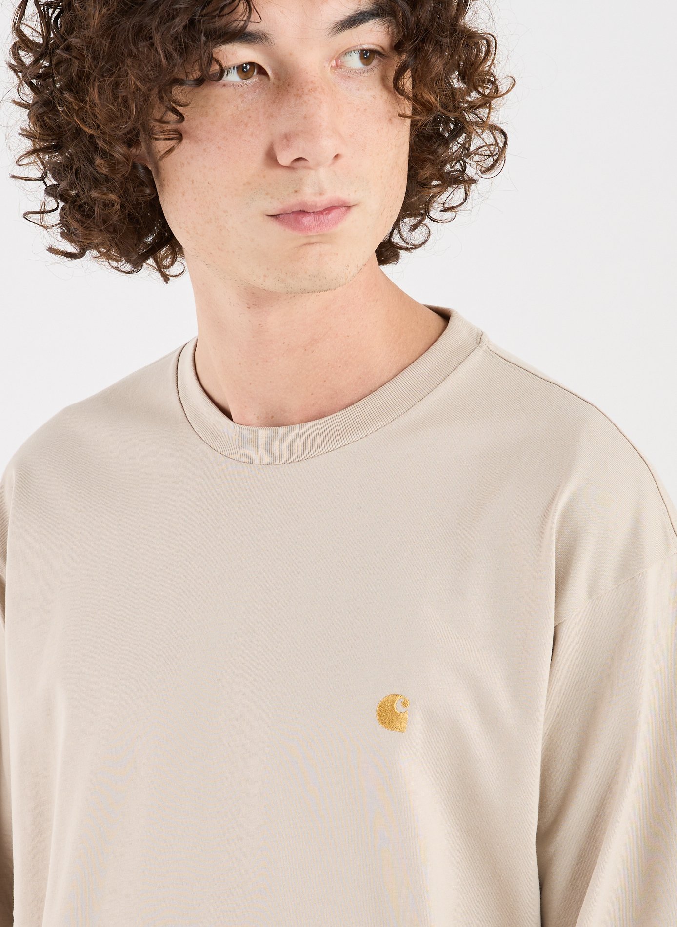 Classic Cotton T-Shirt CARHARTT WIP Beige