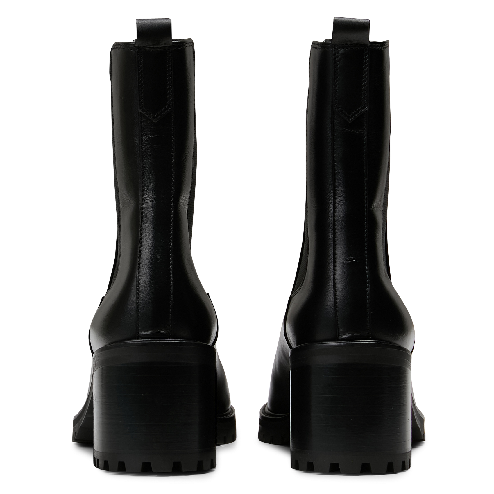 Bottines à talons en cuir n°559 RIVECOUR Noir