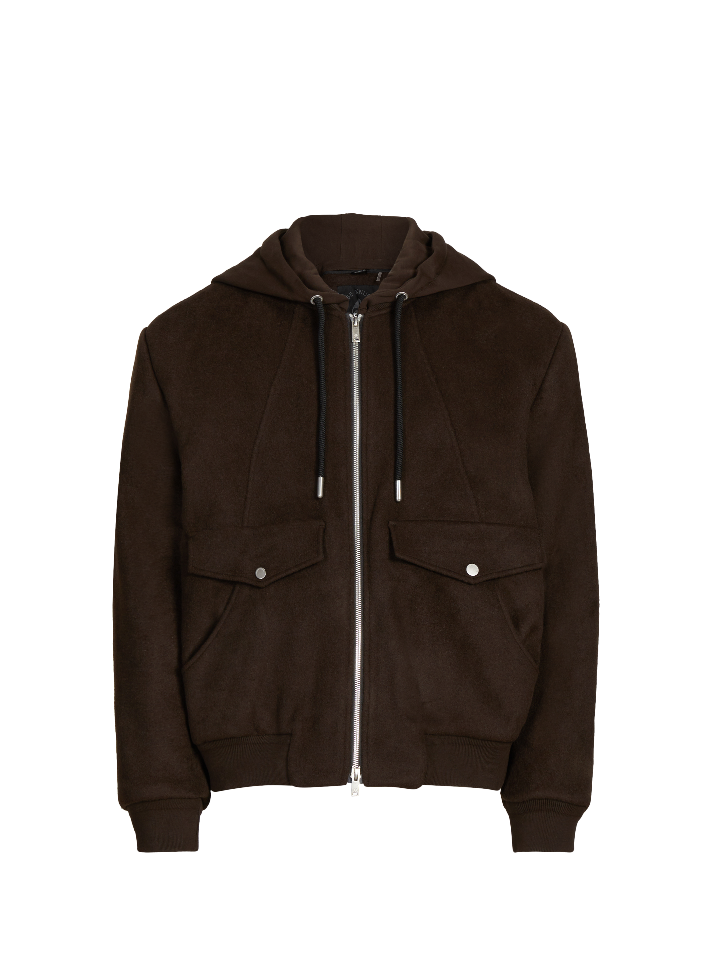 MOOSE KNUCKLES Parka ample en laine mélangée Marron