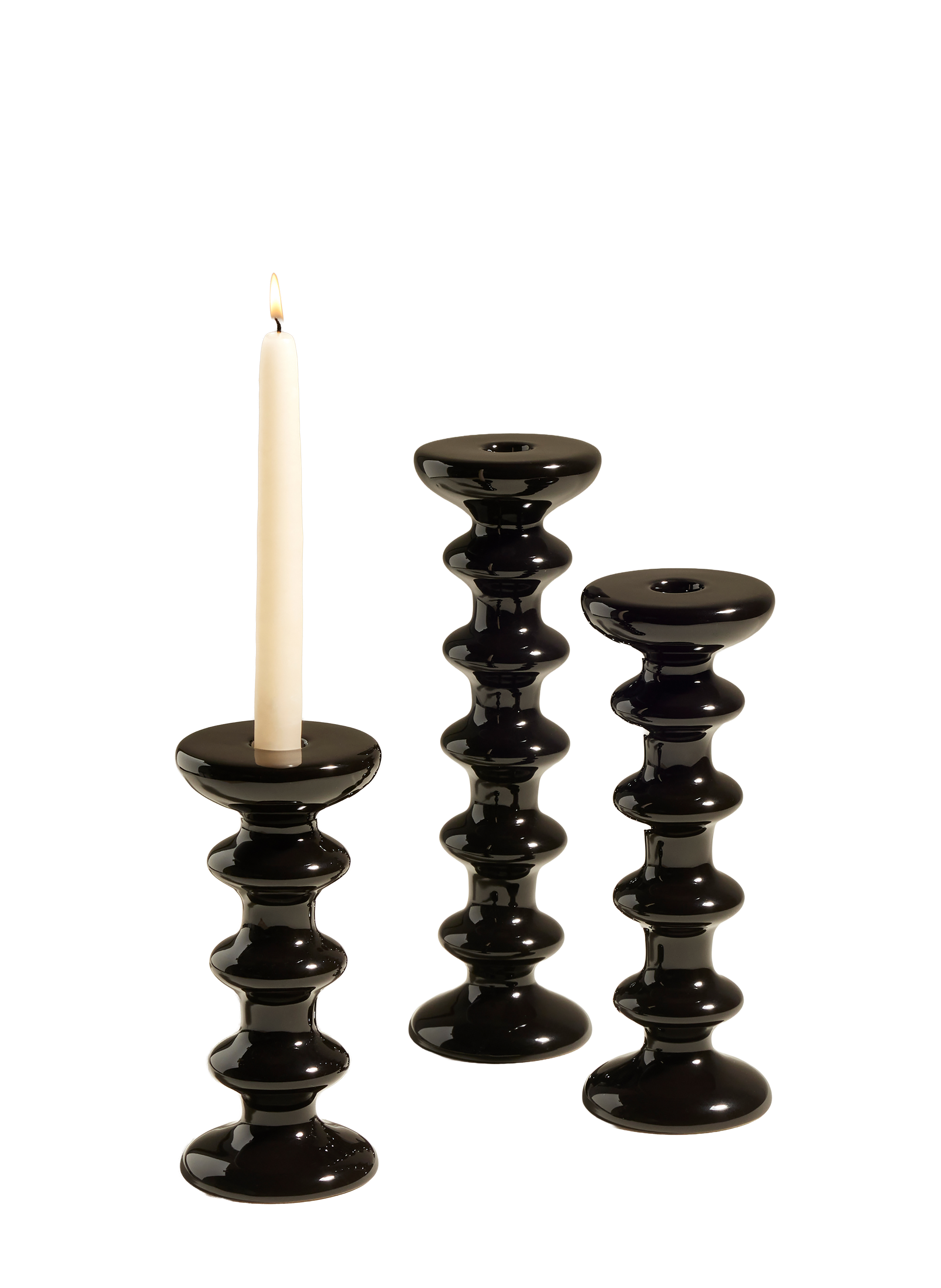 Bougeoir slave - grand modèle MAISON SARAH LAVOINE Noir