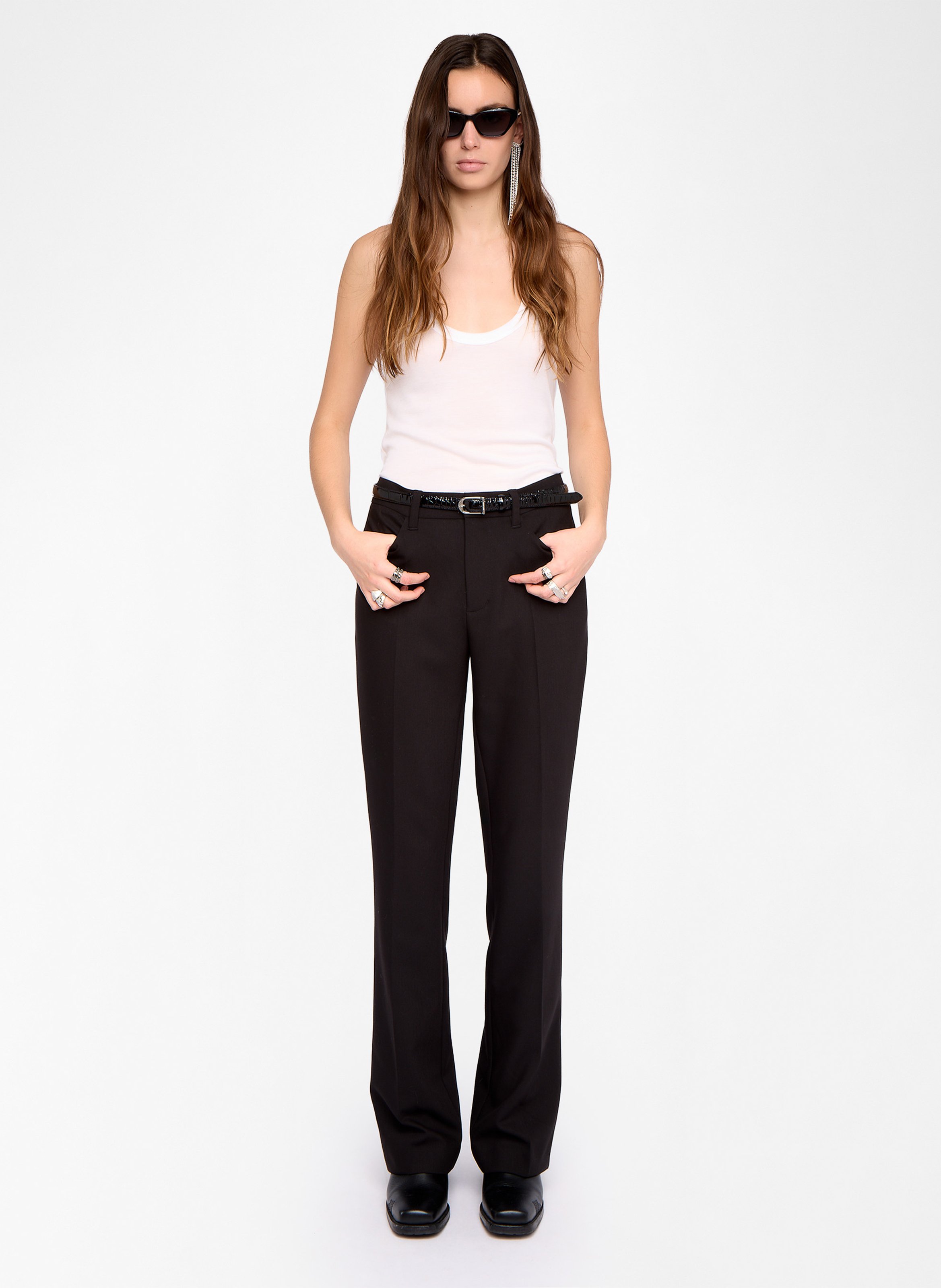 Pantalon tailleur droit pistol ZADIG&VOLTAIRE Noir