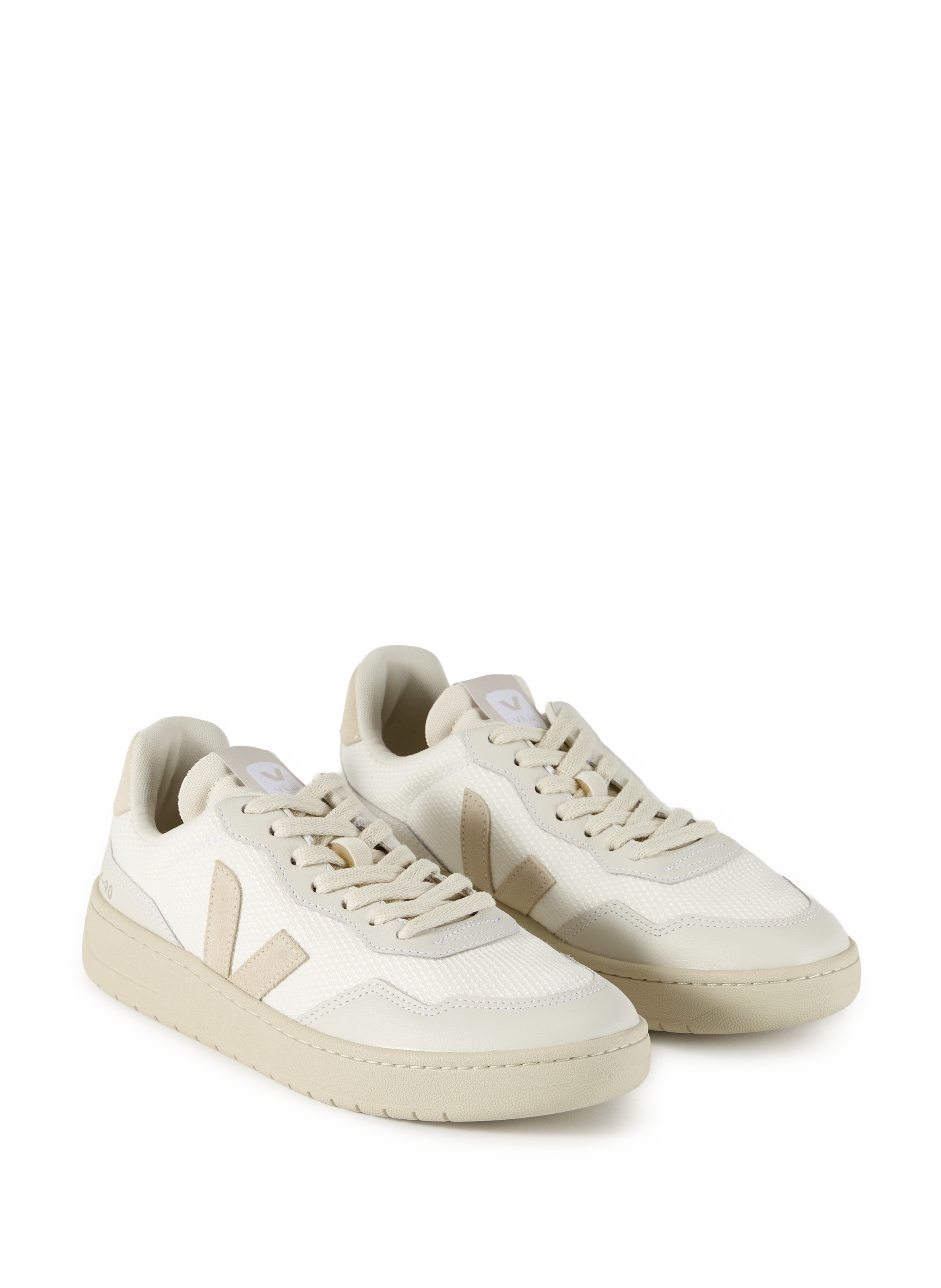 Baskets V-90 en cuir VEJA Blanc