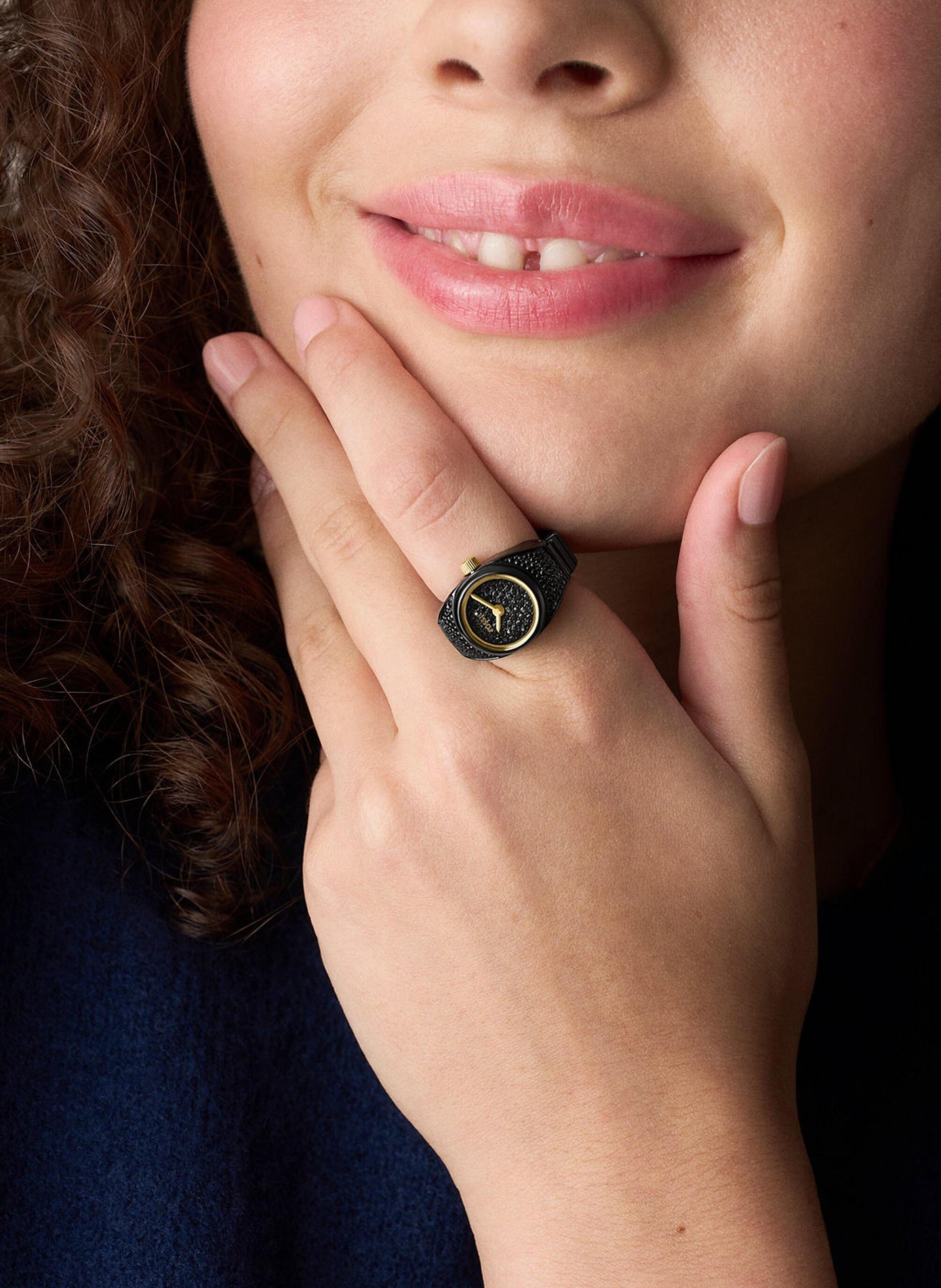 Montre Ring en acier FOSSIL Noir