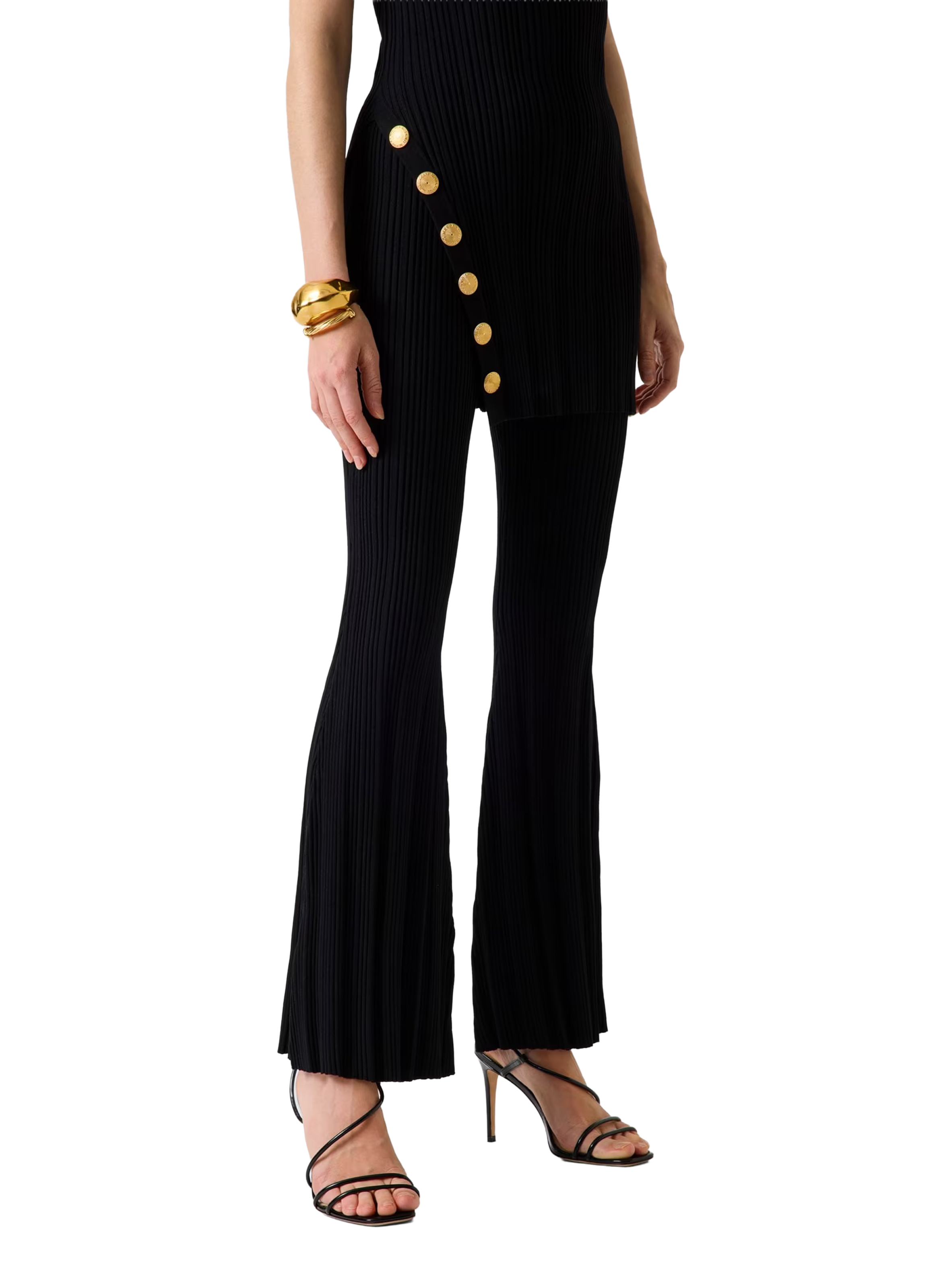 Marciano ribbed high-waisted trousers GUESS Black