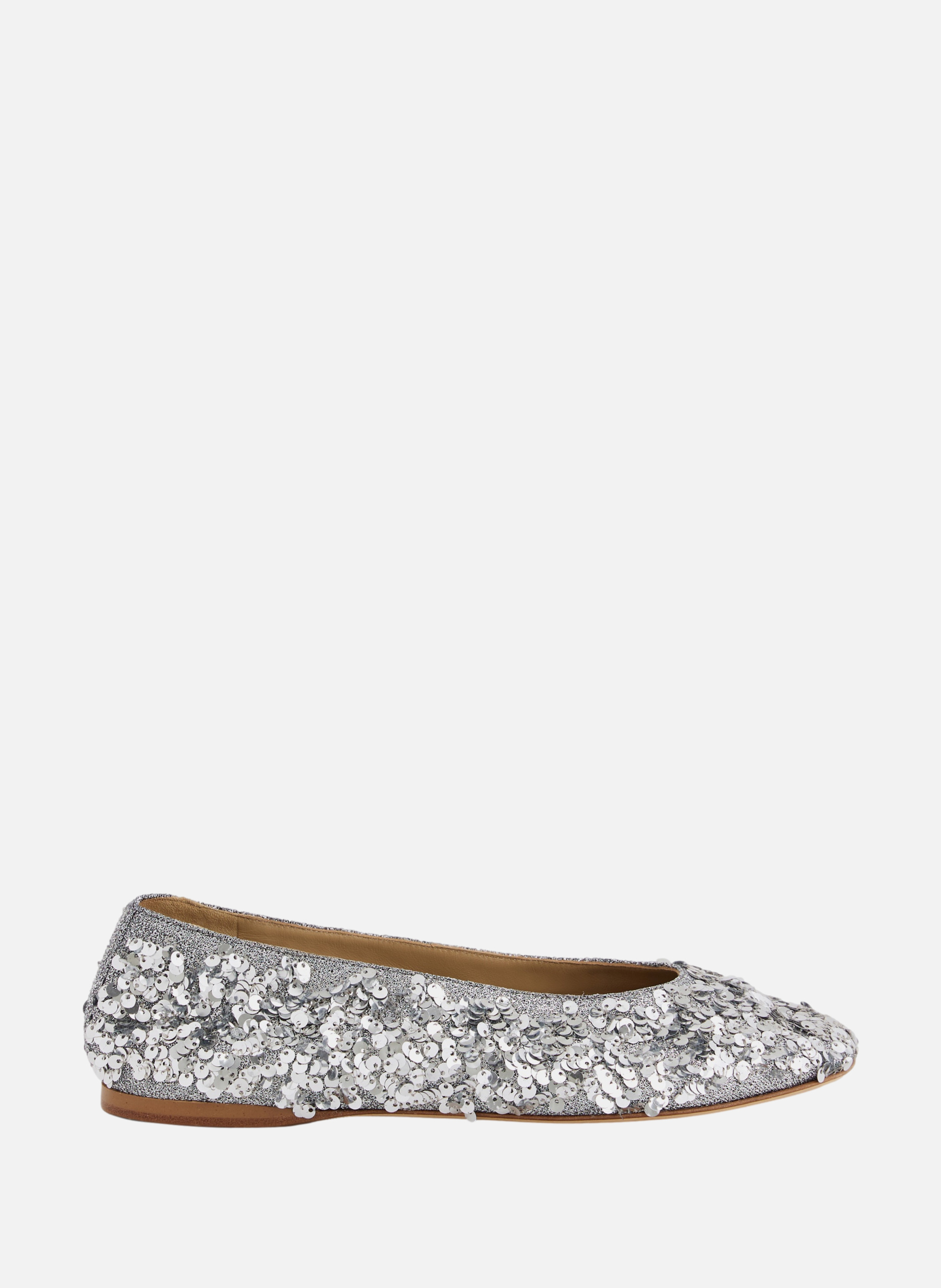 Ballerines avec sequins RABANNE Argent