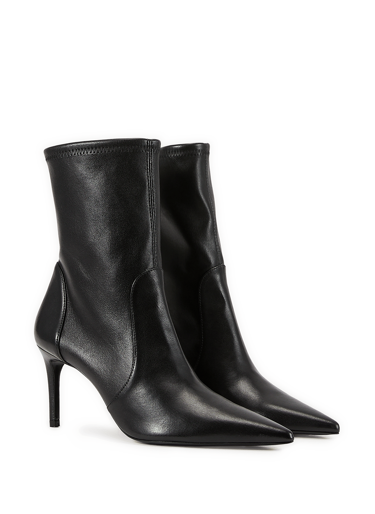 Bottine Stuart Power 75 en cuir mat STUART WEITZMAN Noir