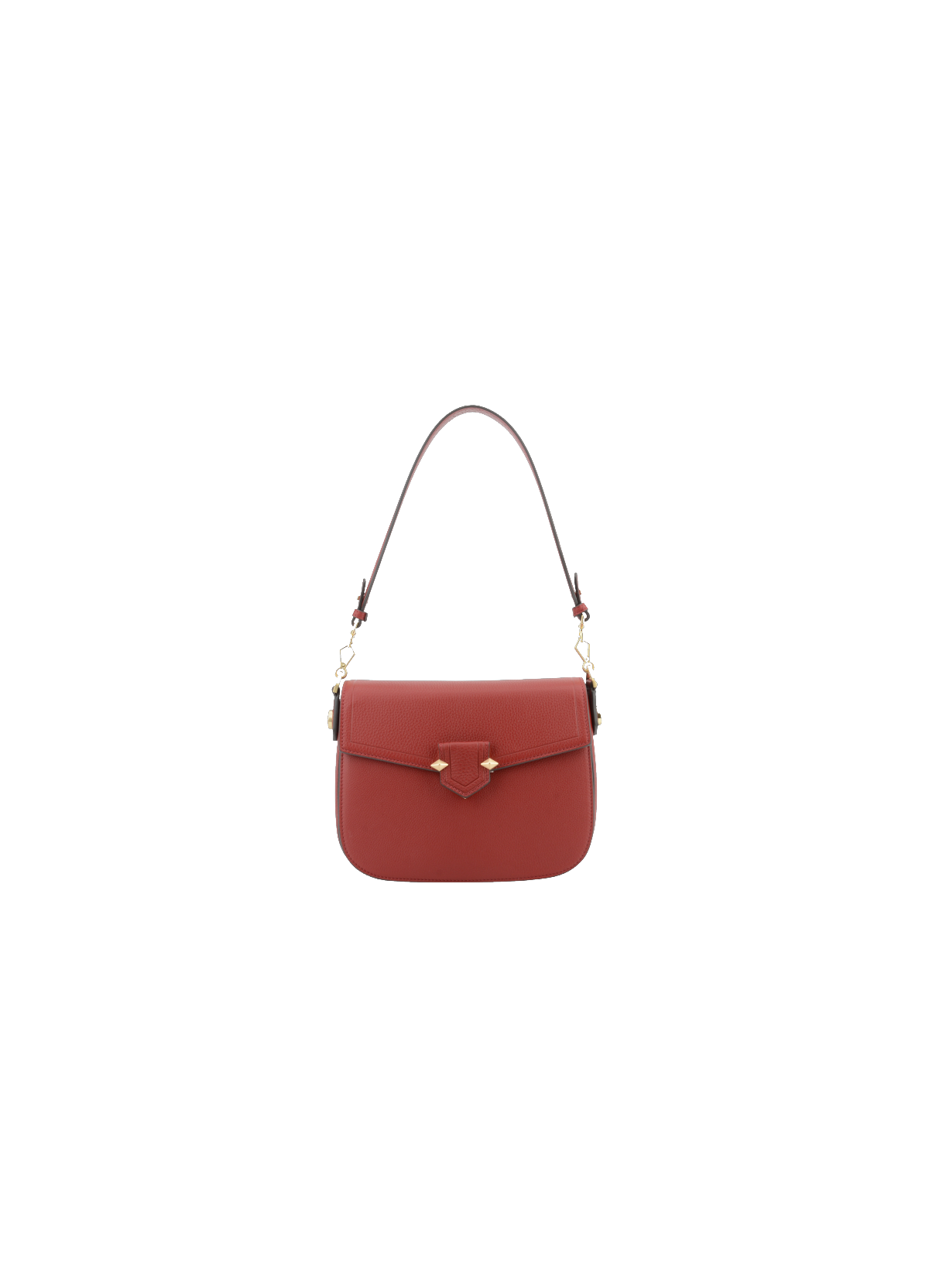 Sèvres | sac porté main et épaule mm en cuir de vachette POURCHET Rouge