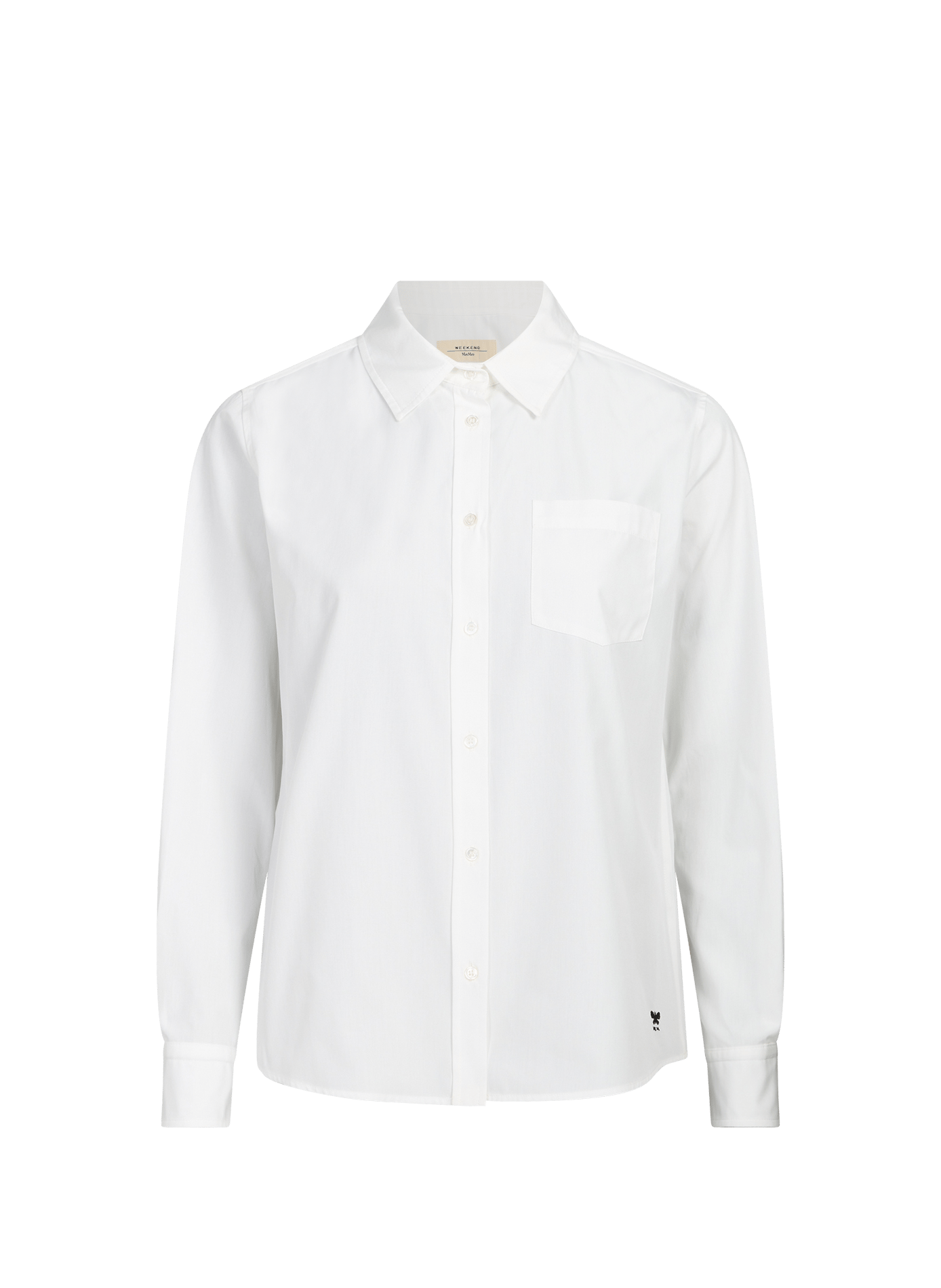 Chemise unie en coton MAX MARA WEEK END Blanc