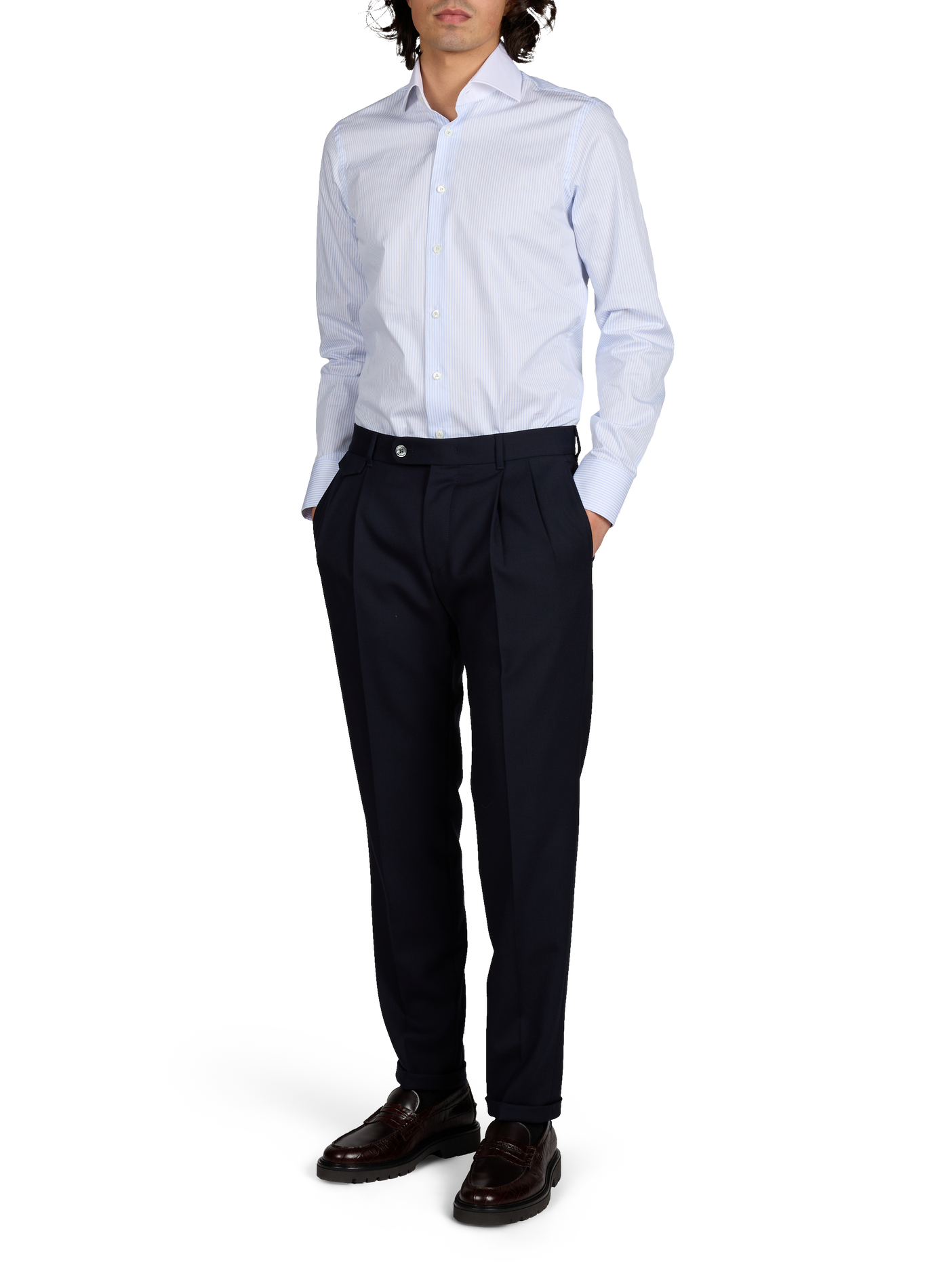 Striped cotton Shirt VAN LAACK Blue