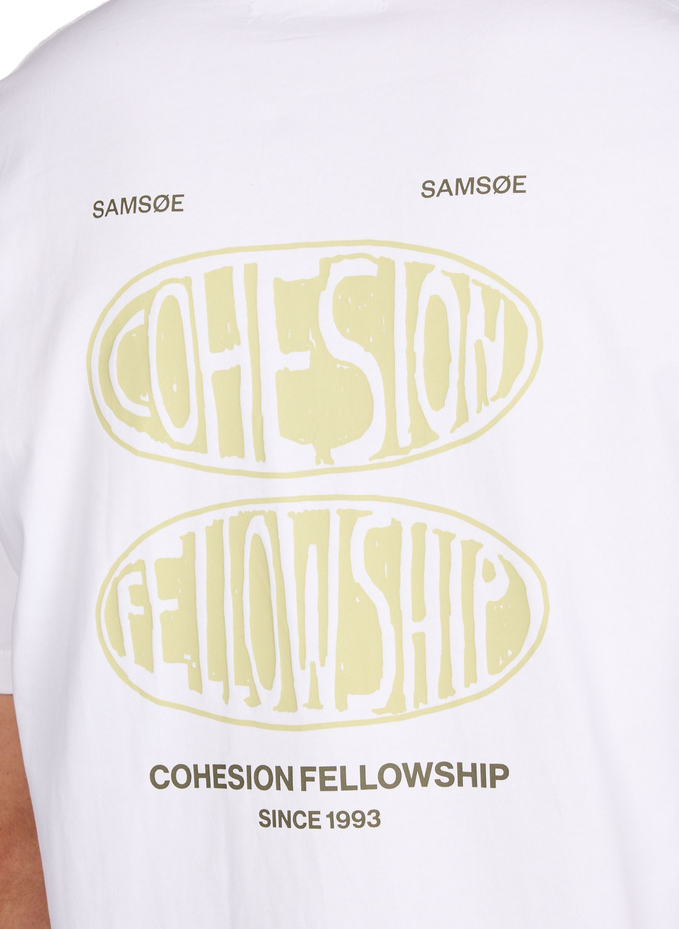 Bedrukt T-shirt van biologisch katoen SAMSOE SAMSOE Groen