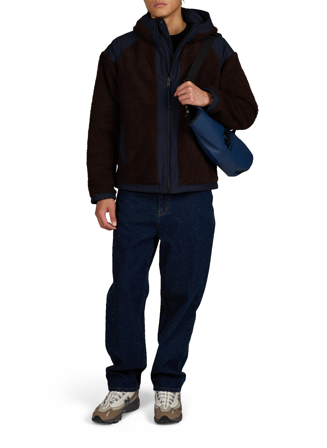 Giacca reversibile con cappuccio in misto lana CANADA GOOSE Marrone