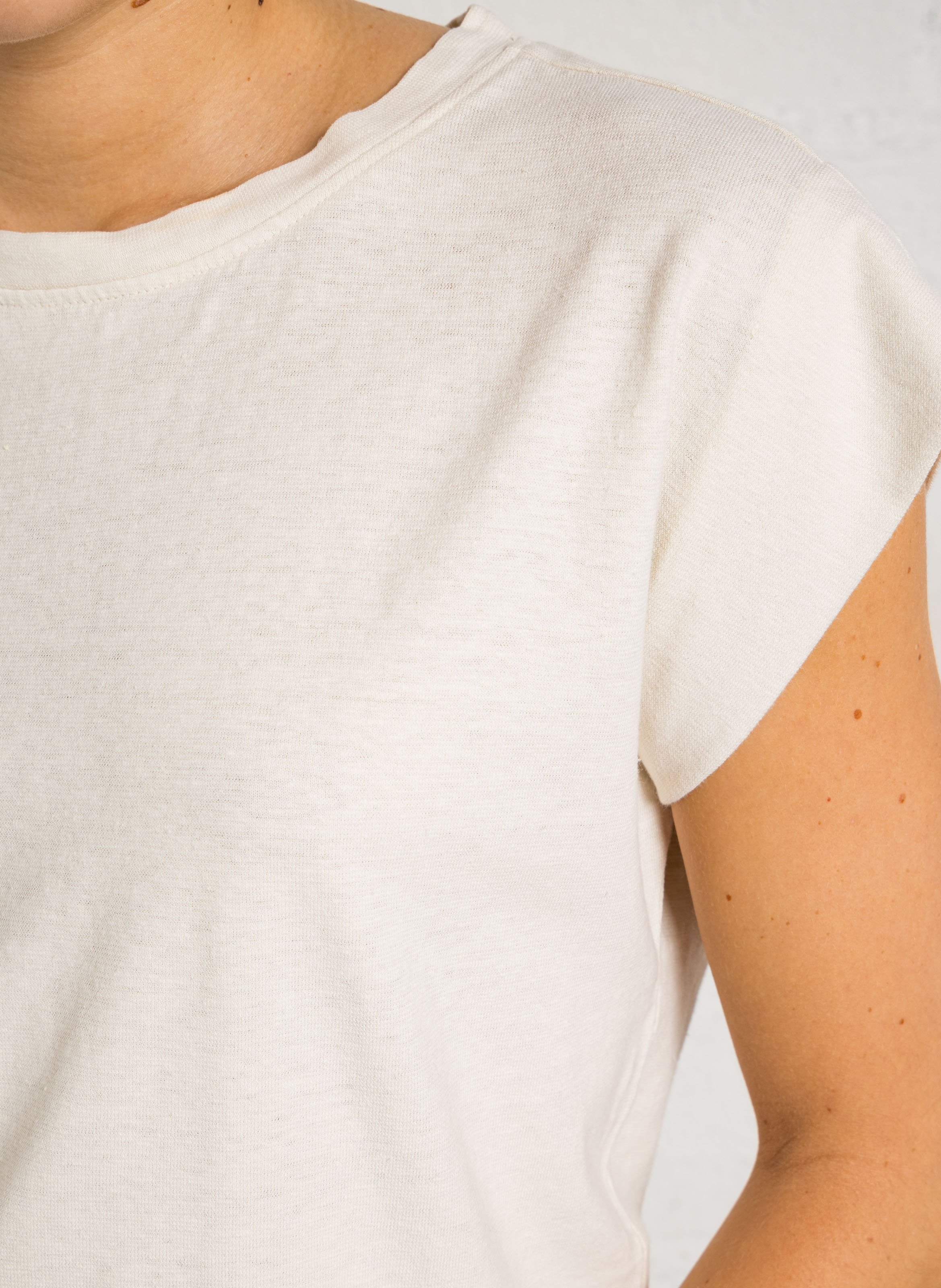 Tee-shirt col rond loic MAISON 123 Beige