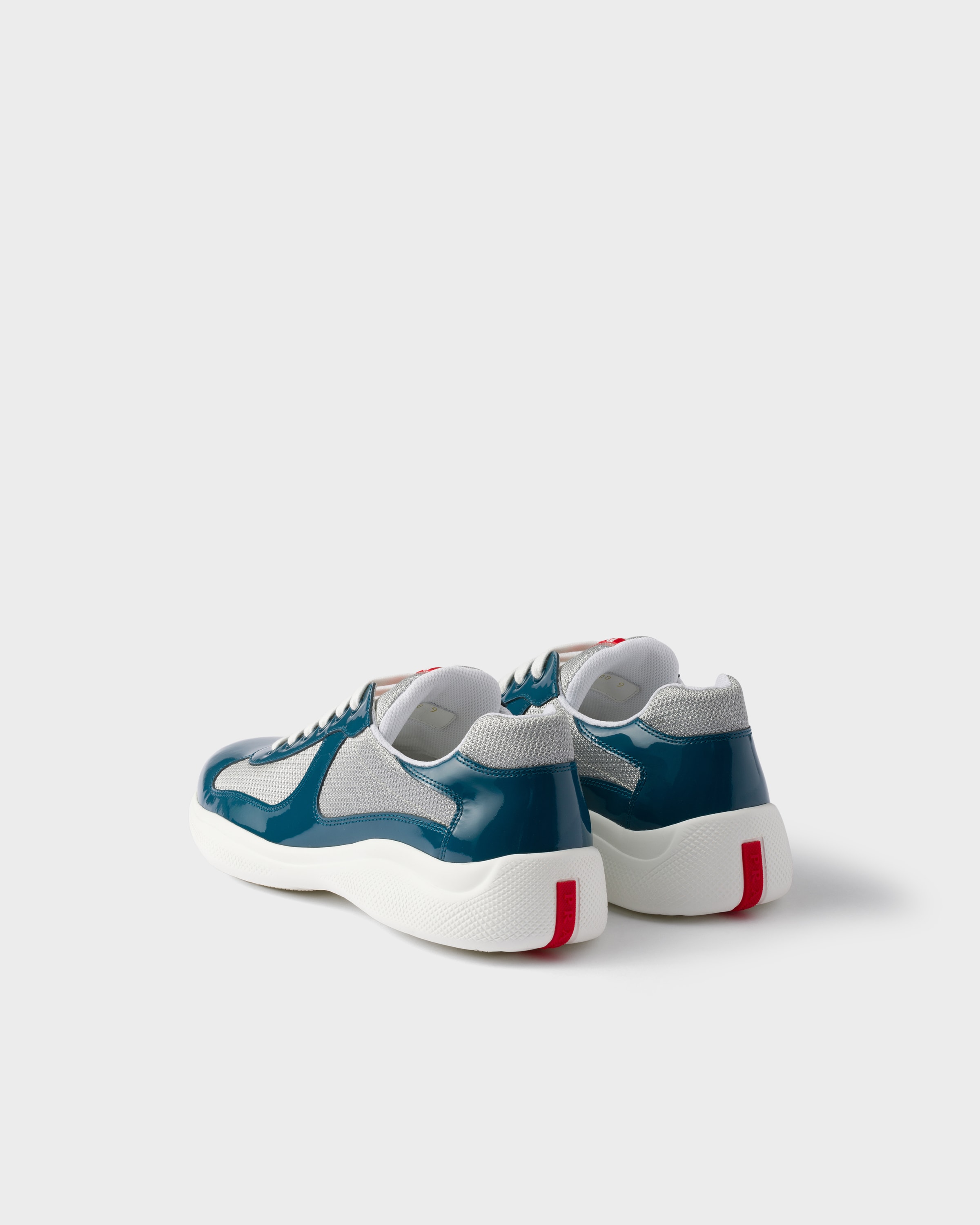 Sneakers prada america’s cup en cuir verni et tiss PRADA Vert