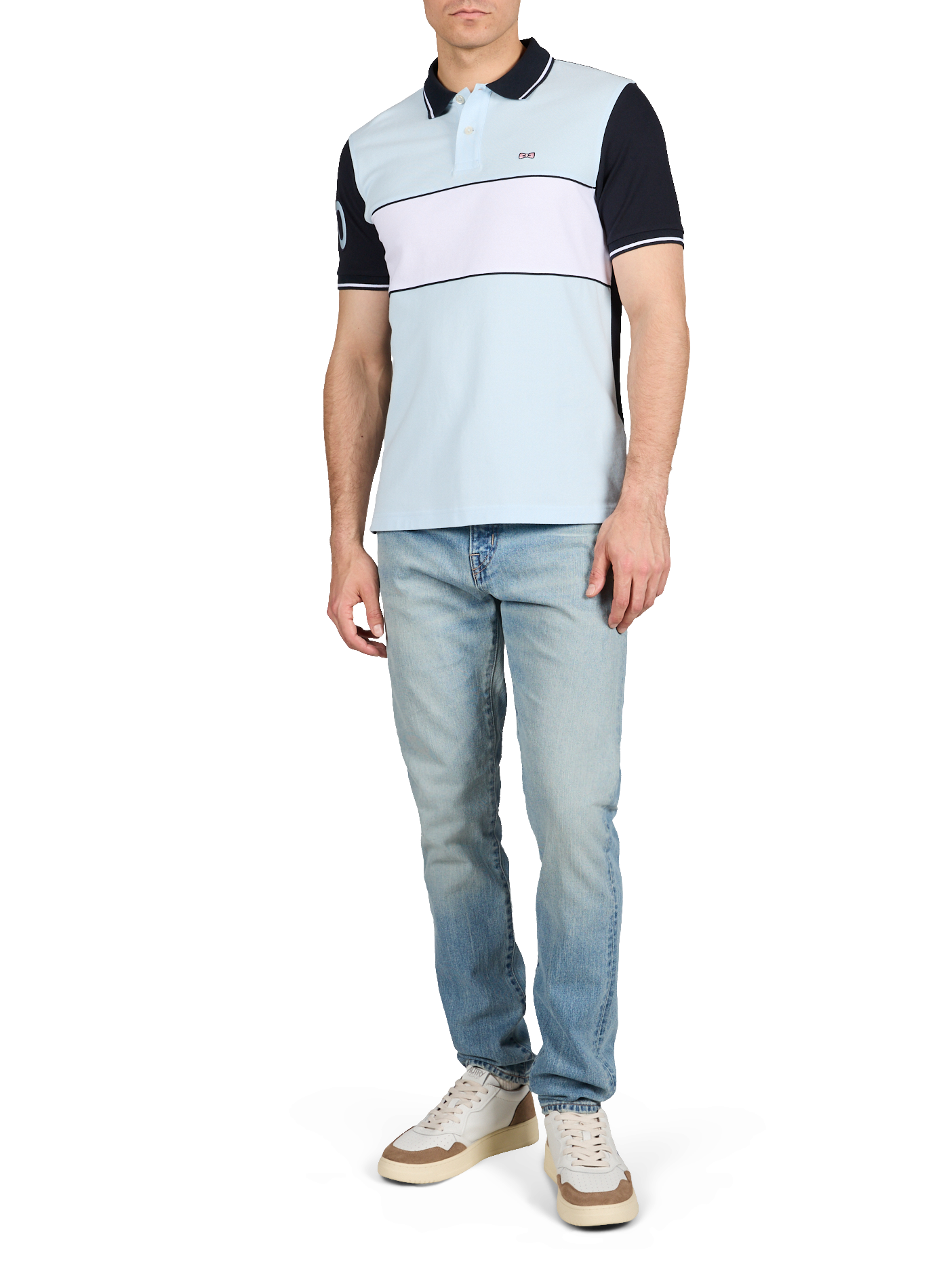 Cotton polo shirt EDEN PARK Blue
