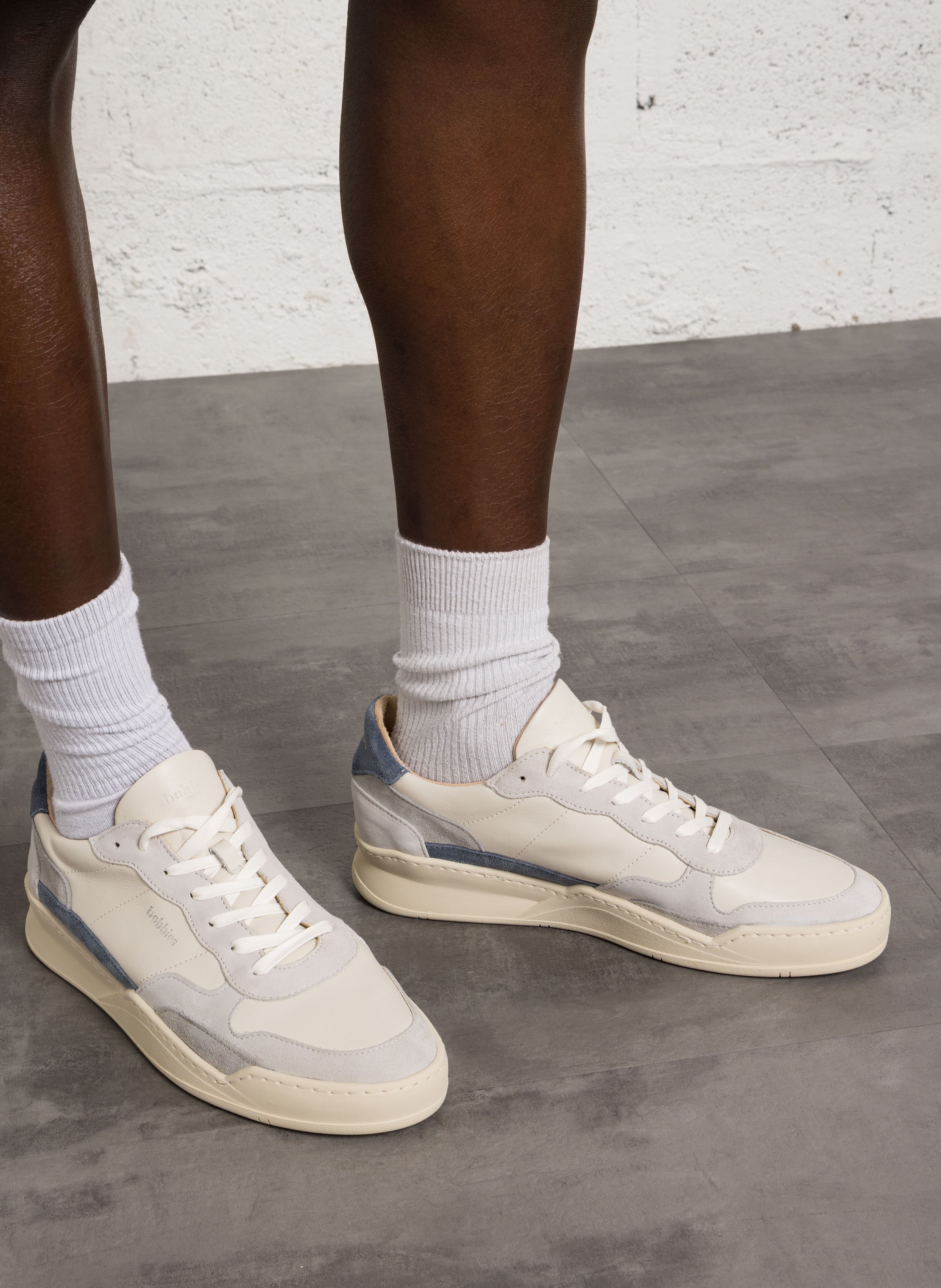 Baskets basses imprimées en cuir malibu BOBBIES Multicolore