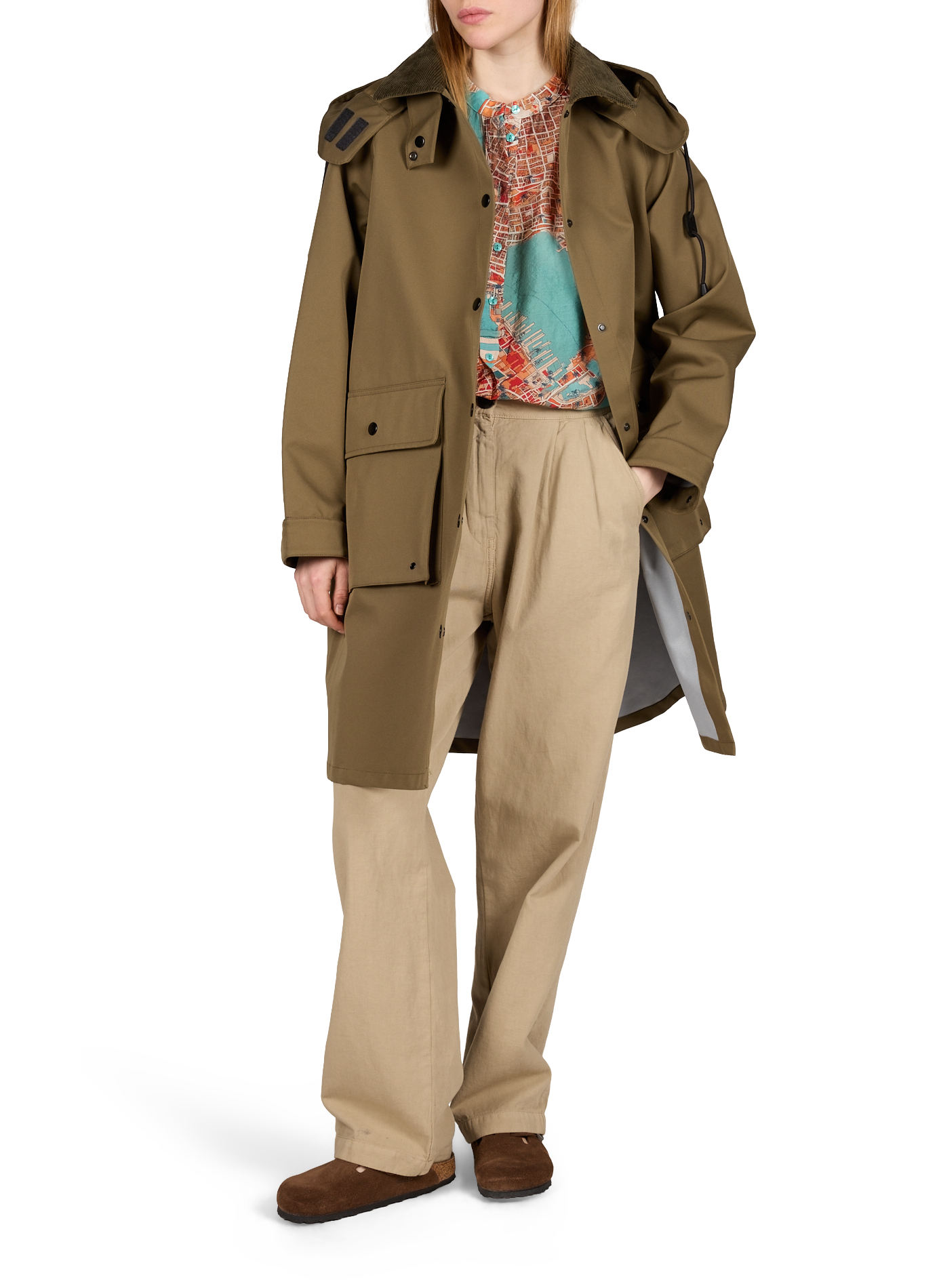 Manteau col classique  OBJECT Vert