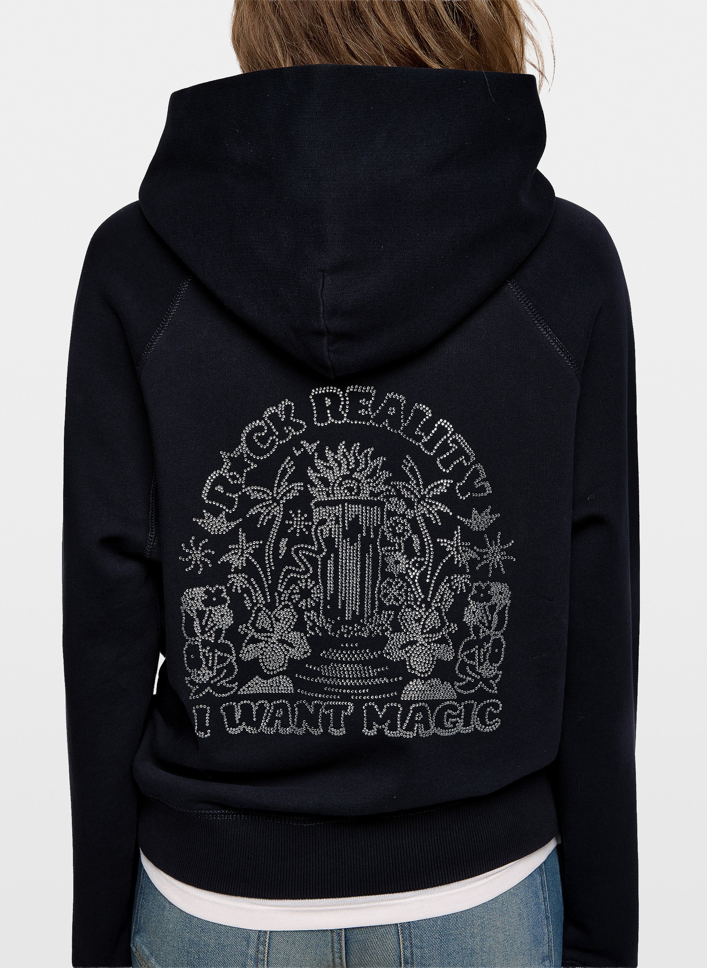 Sweat col rond en coton bio georgy ZADIG&VOLTAIRE Bleu