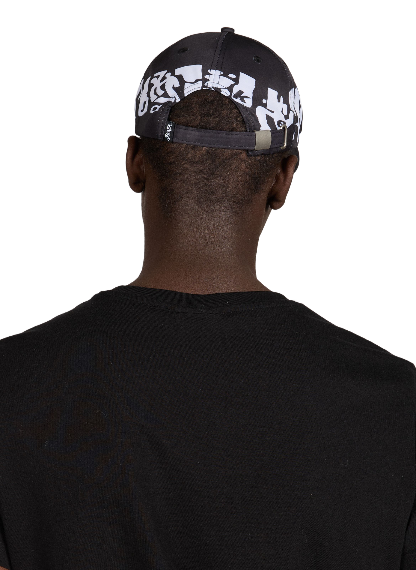 Casquette baseball imprimée JACKER. Noir