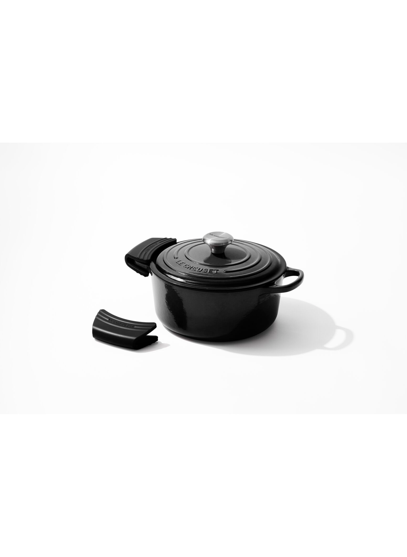 Set aus 2 Topflappen LE CREUSET Schwarz
