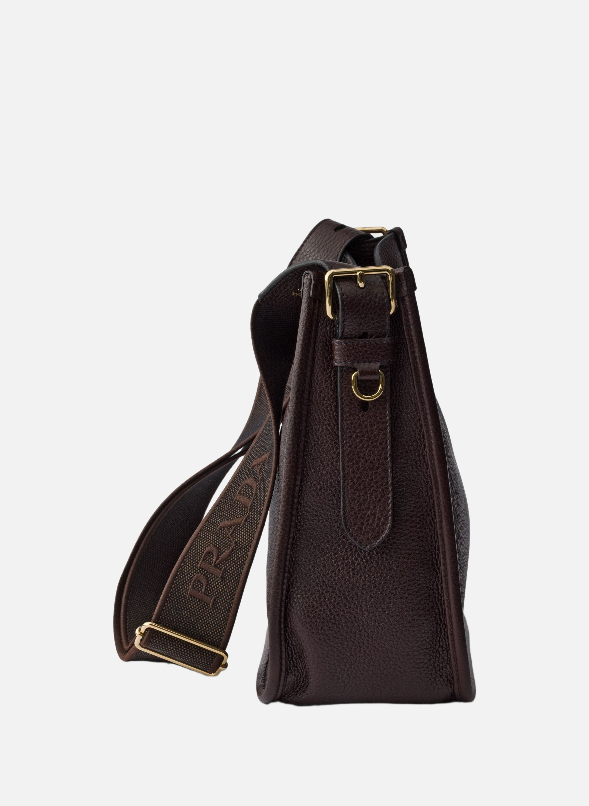 Sac en cuir PRADA Marron