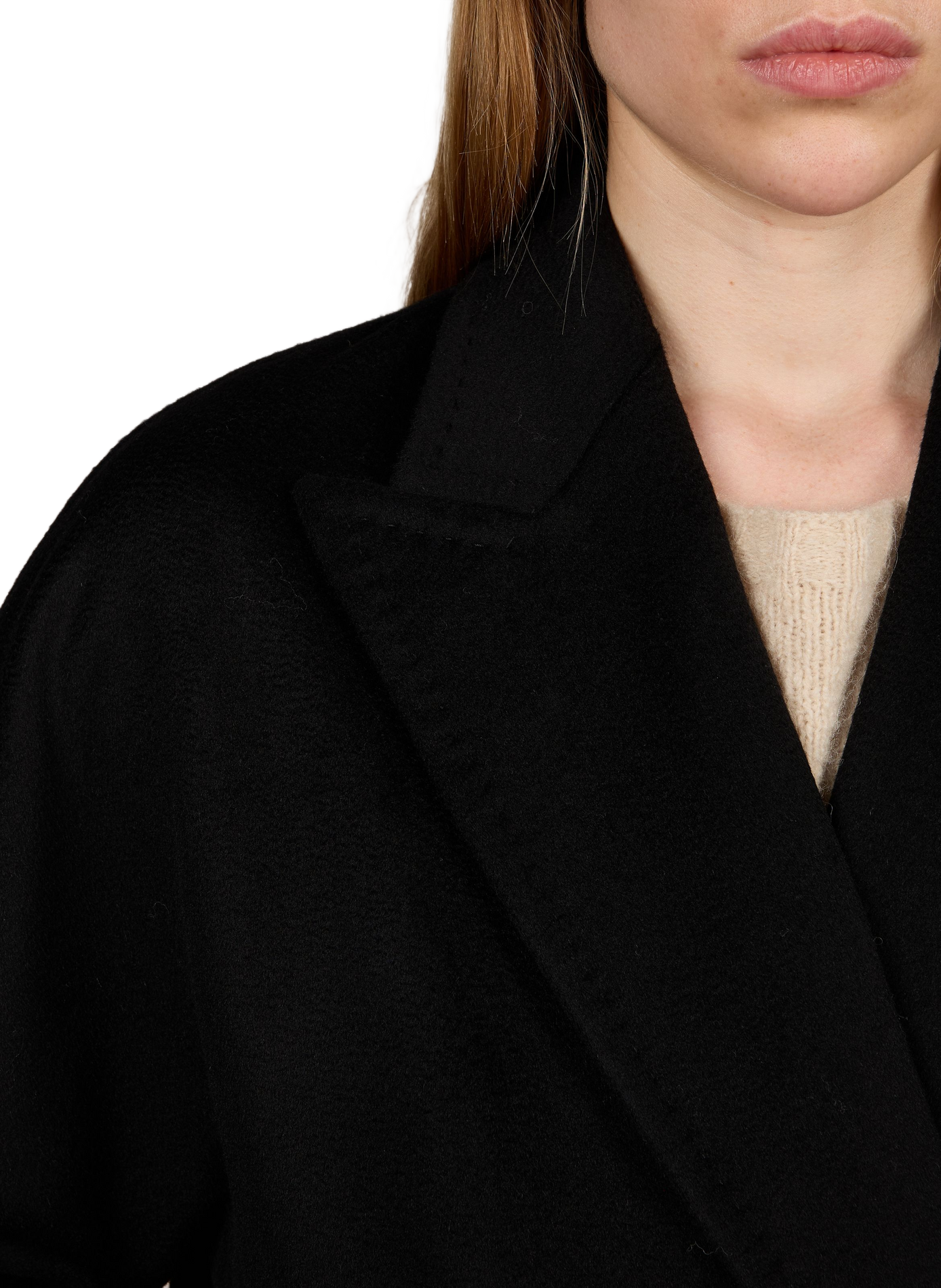 Oversized wool coat MAX MARA STUDIO Black