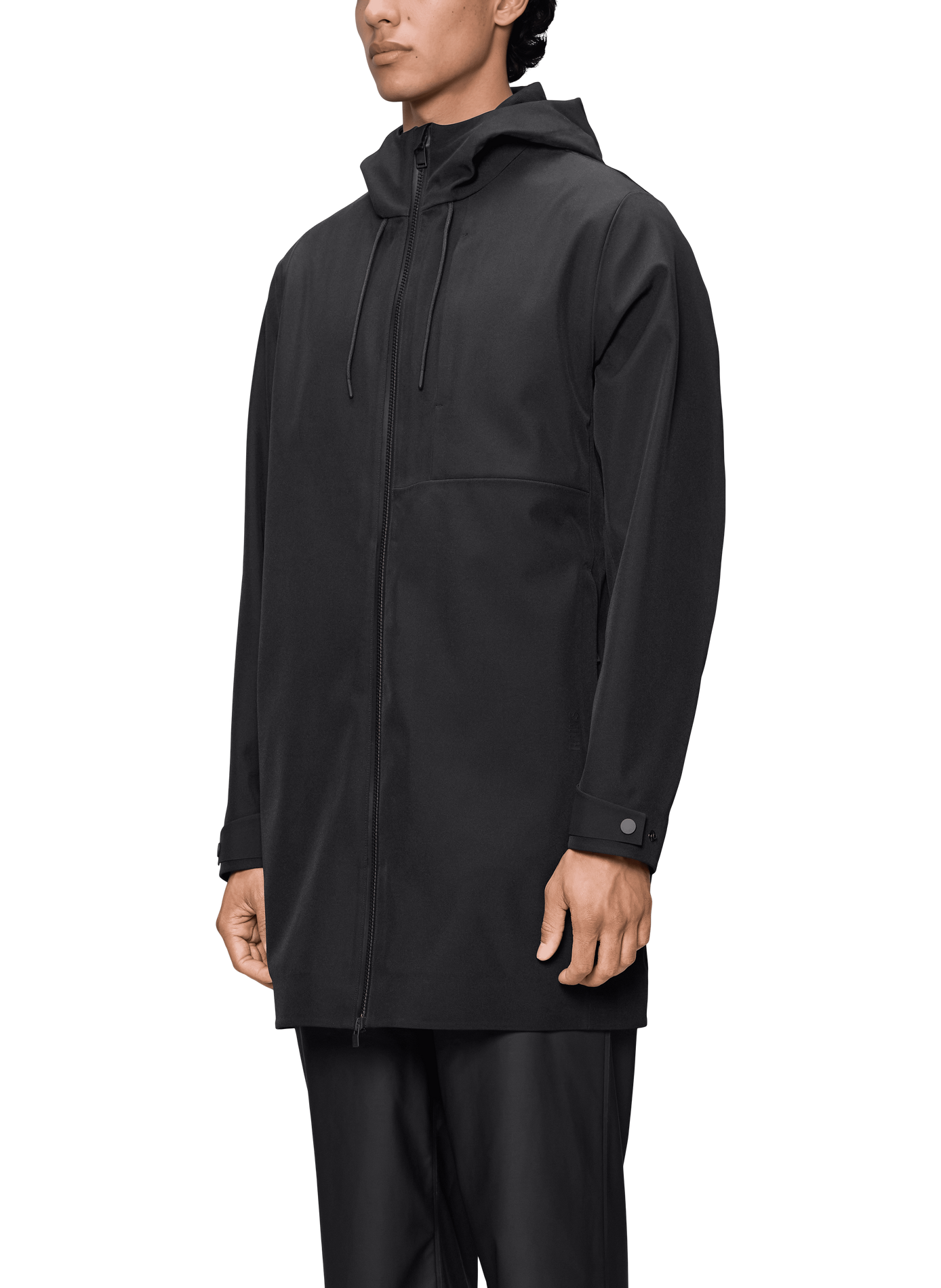 Parka SUVA SOFTSHE zippée RAINS Noir