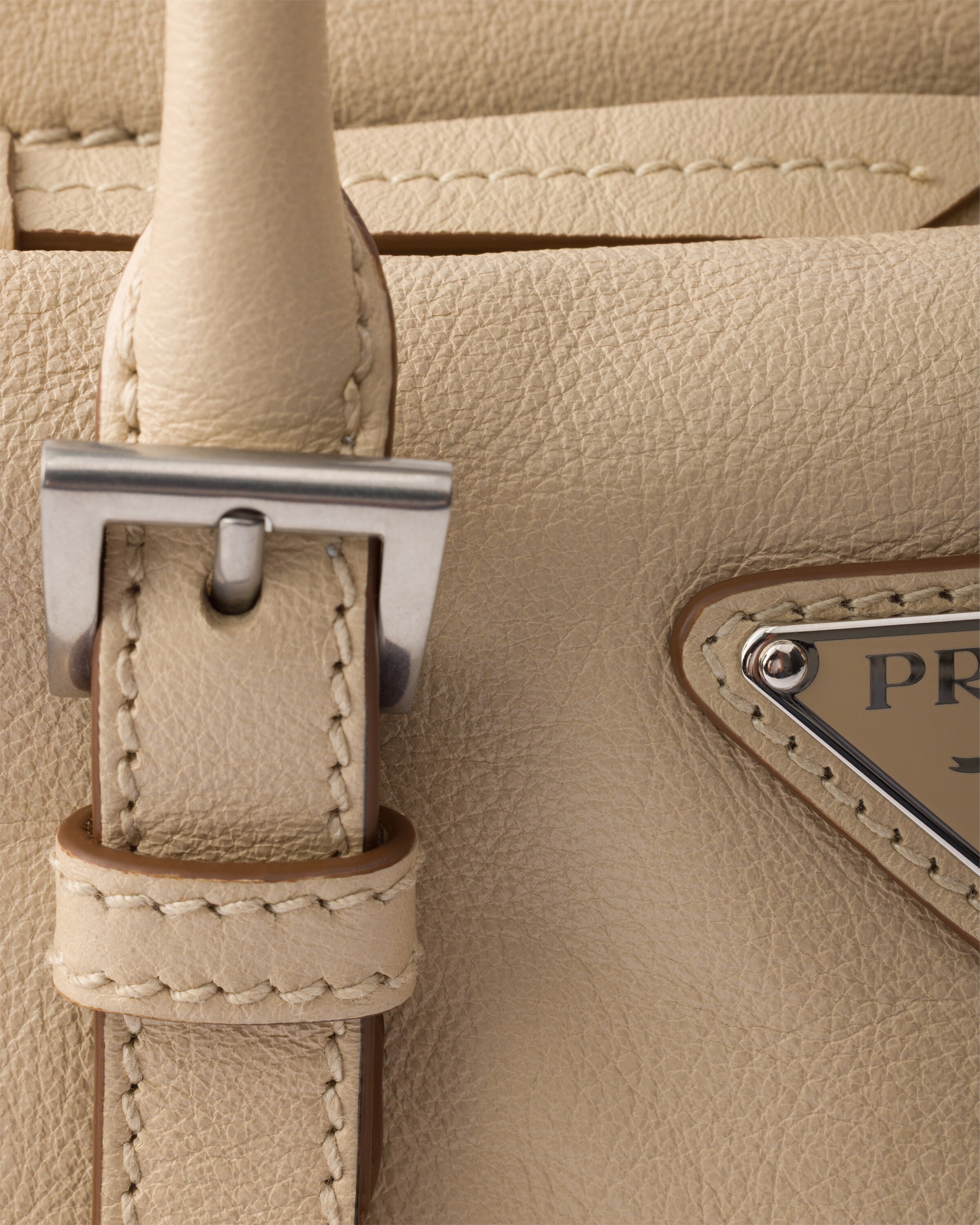 Petit sac prada karin en cuir PRADA Beige