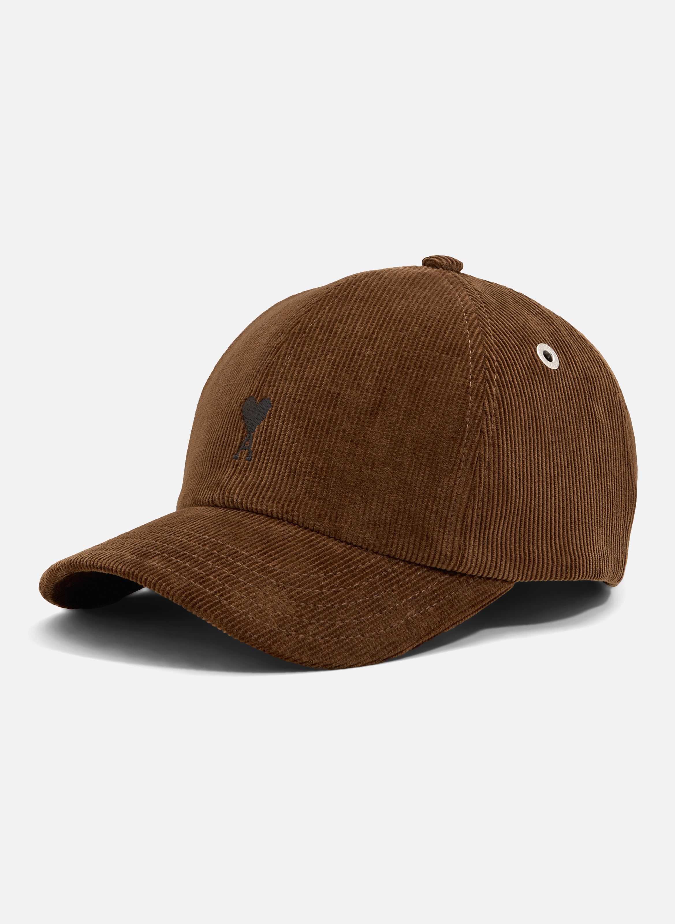 Casquette unisexe en velours de coton ami de coeur AMI PARIS Marron