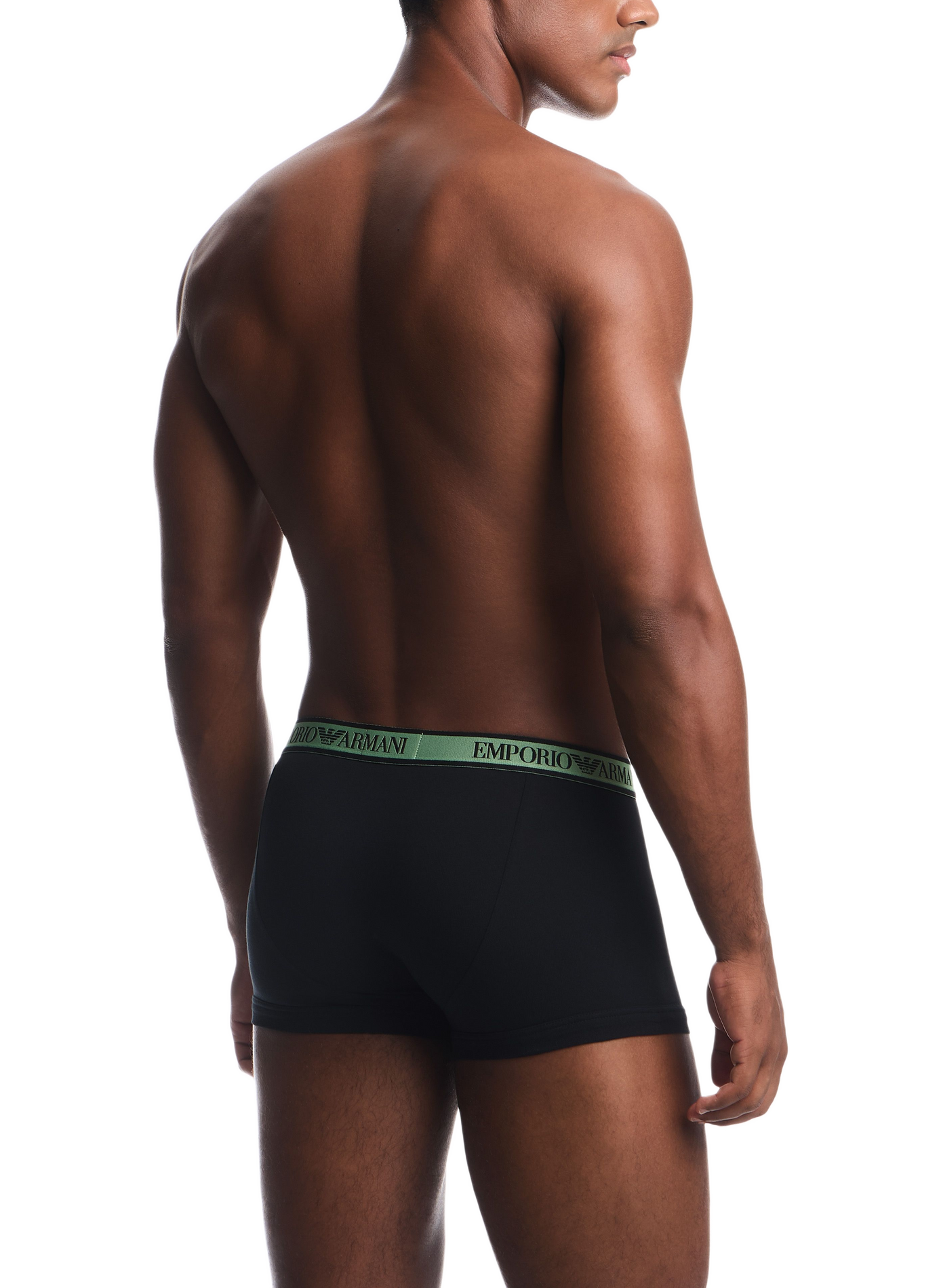 Set of three cotton-blend boxers EMPORIO ARMANI Black