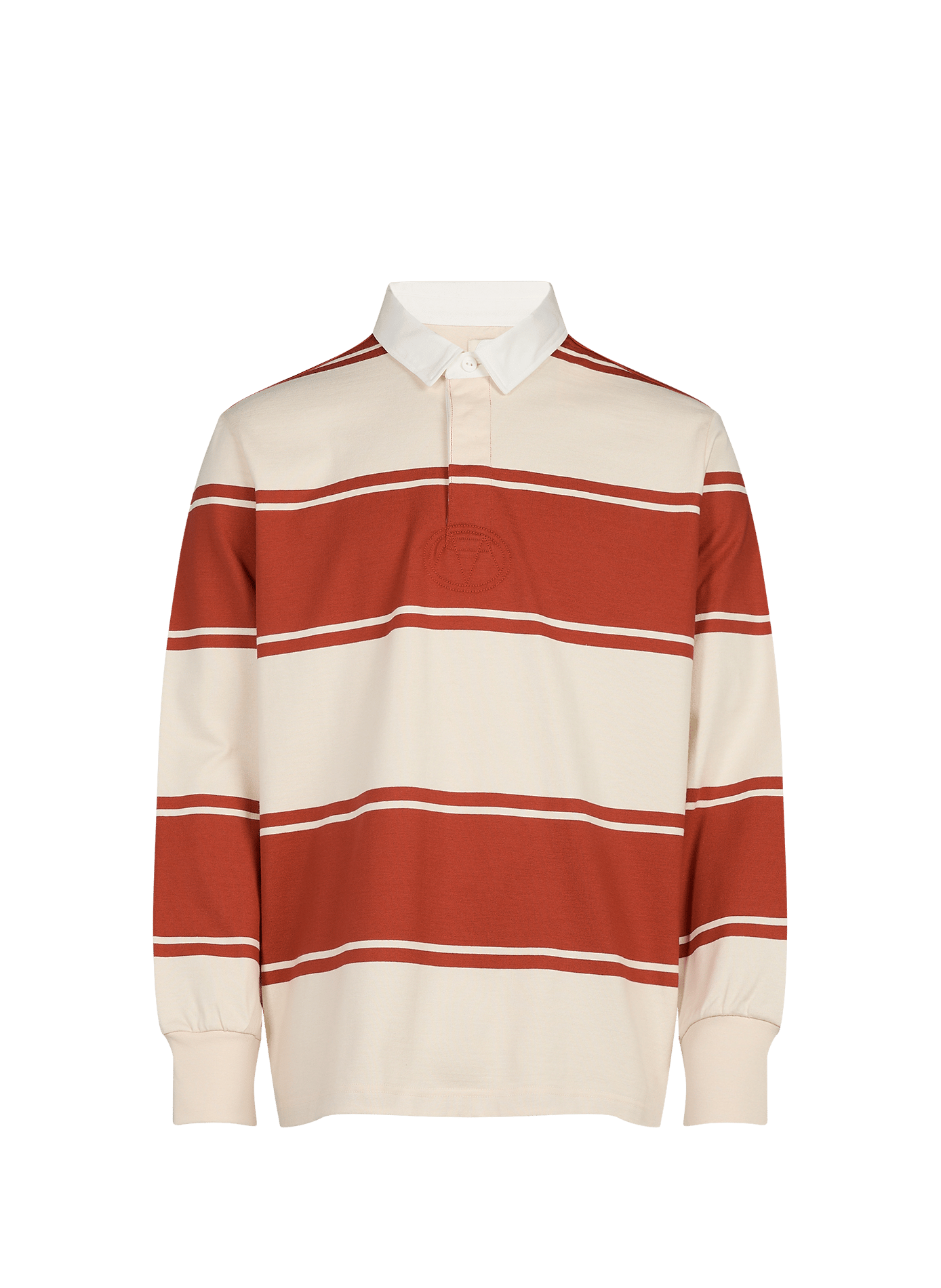 Polo droit à rayures en coton GANT Orange