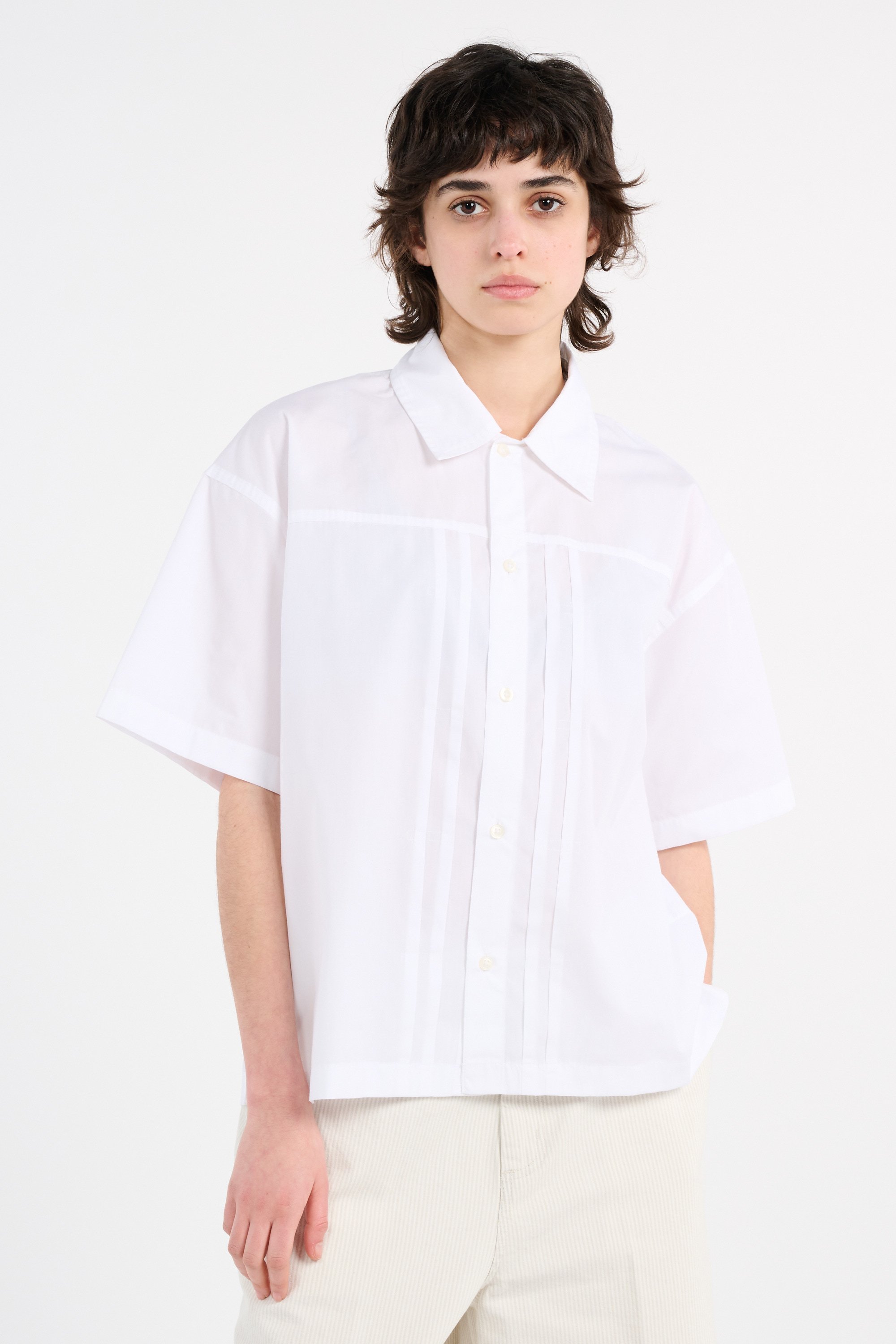 Chemise w' s/s belmont shirt CARHARTT WIP Blanc