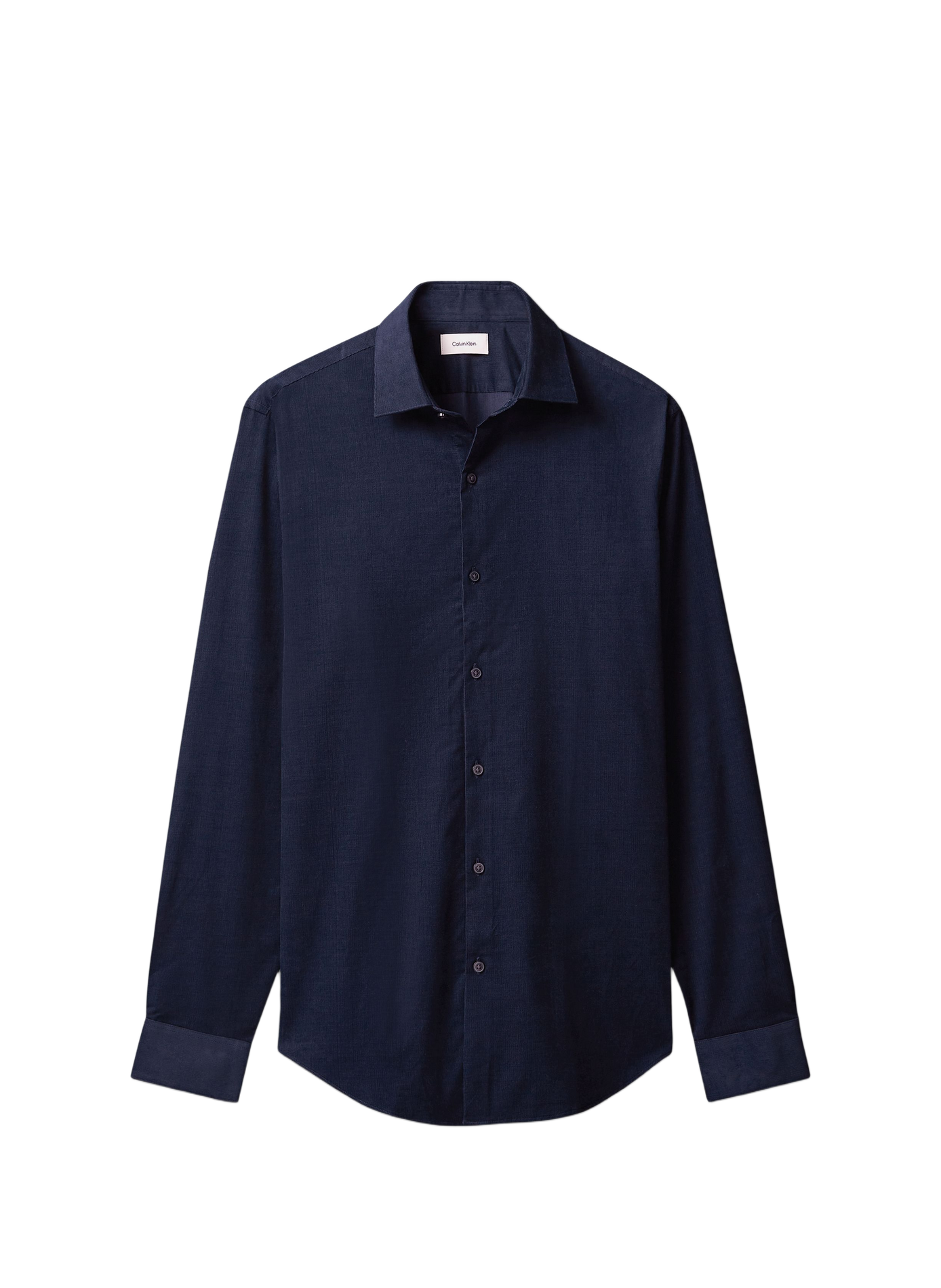Chemise droite en coton CALVIN KLEIN Bleu