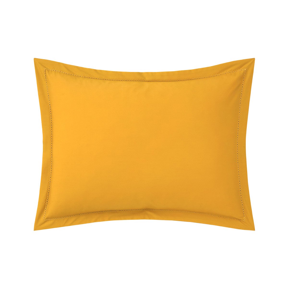 Taie d'oreiller en percale de coton, alcove OrangeDESFORGES