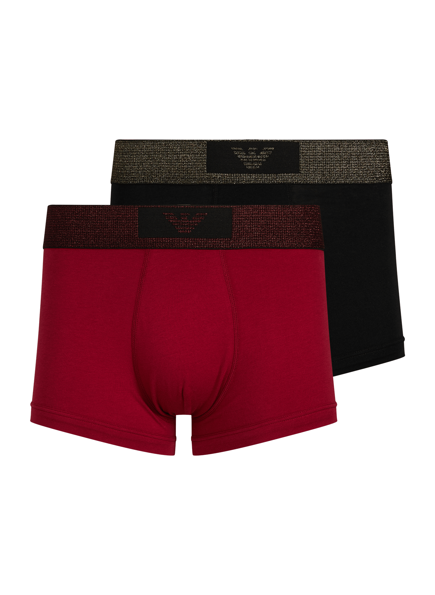 2er-Pack Boxershorts mit Glitzerbund EMPORIO ARMANI Rot