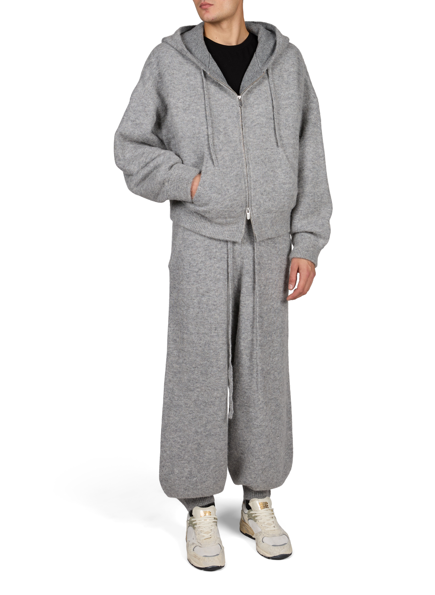 Lässige Hose mit weiter Passform aus Wollmischung SEVENTH Grau