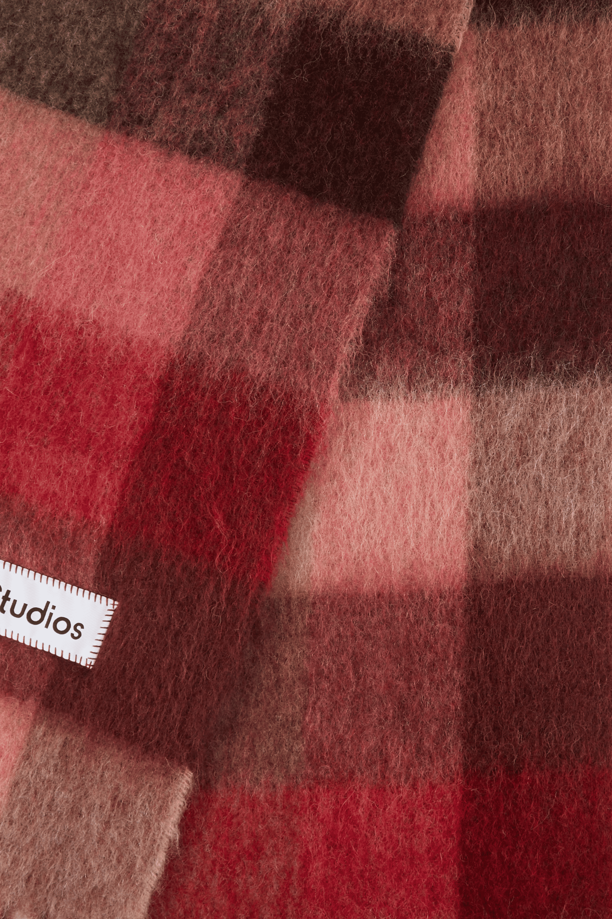 Sjaal van gemengde alpaca en mohair ACNE STUDIOS Rood