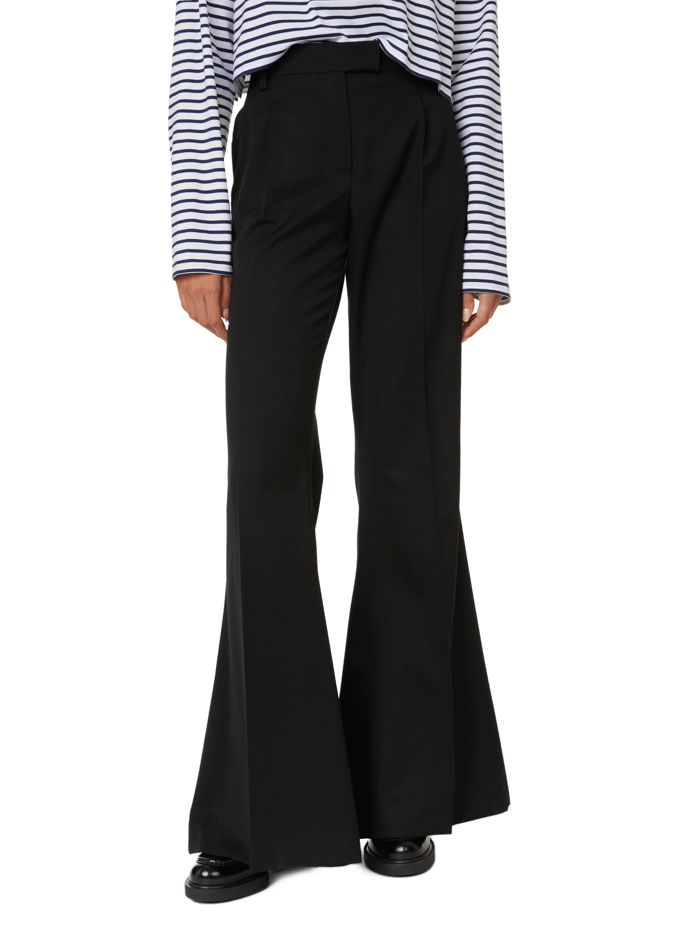 Wool trousers PRADA Black
