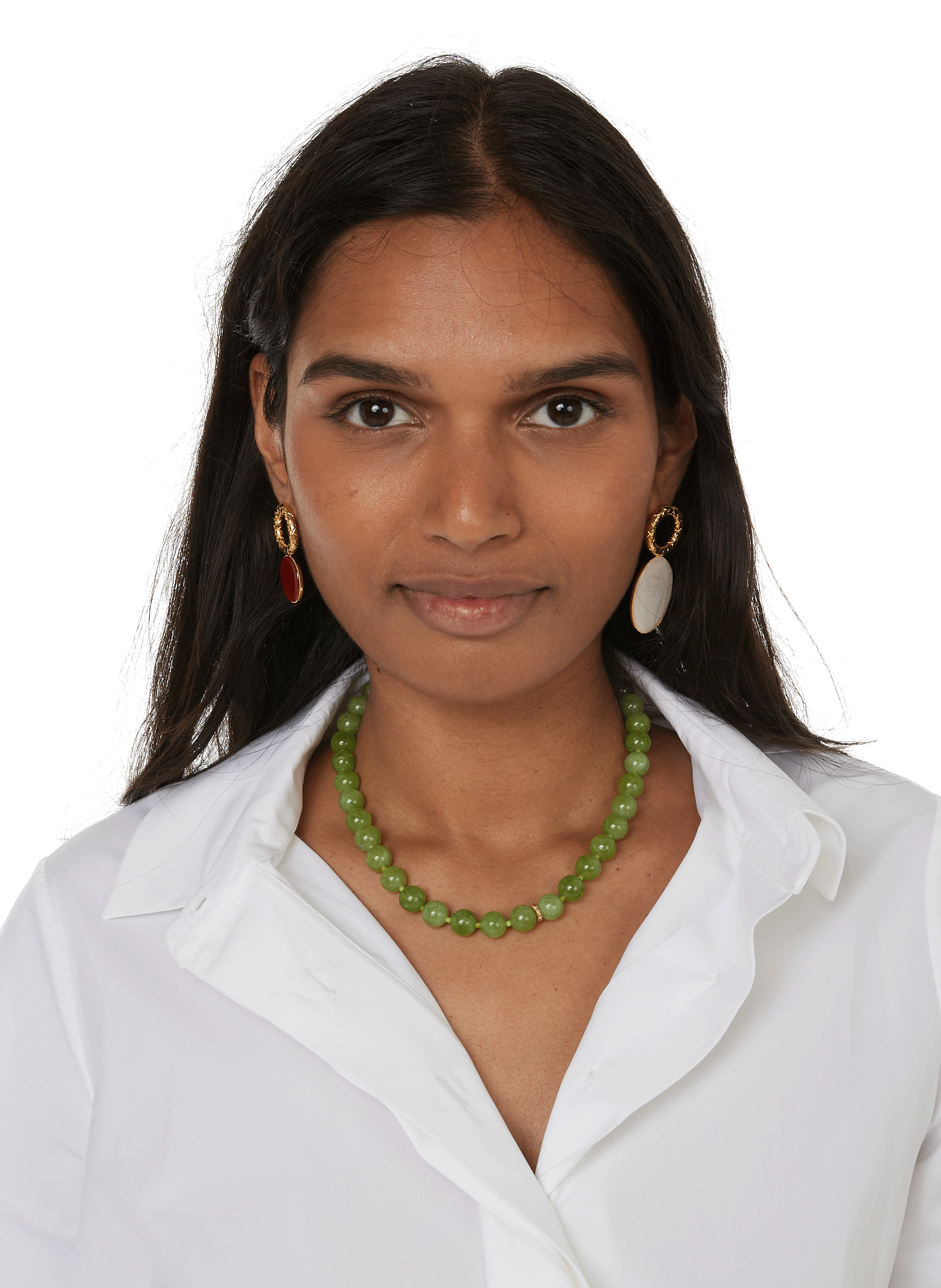 Glass bead necklace ANNI LU Golden