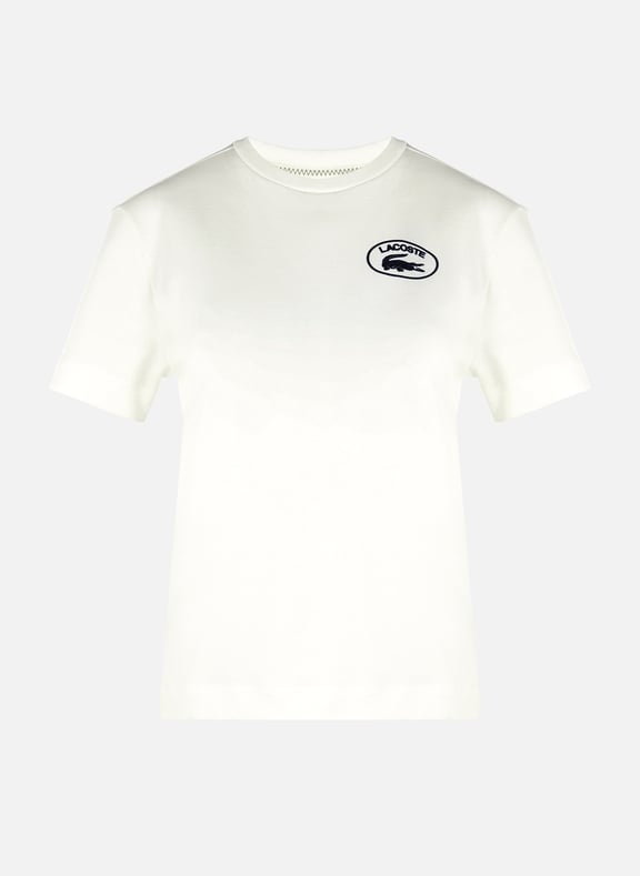T-shirt à logo en coton Blanc by LACOSTE LACOSTE T-shirt à logo en coton Blanc