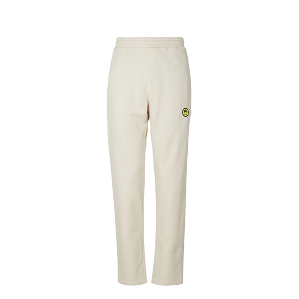 Barrow Ivory Cotton Trousers In Cream