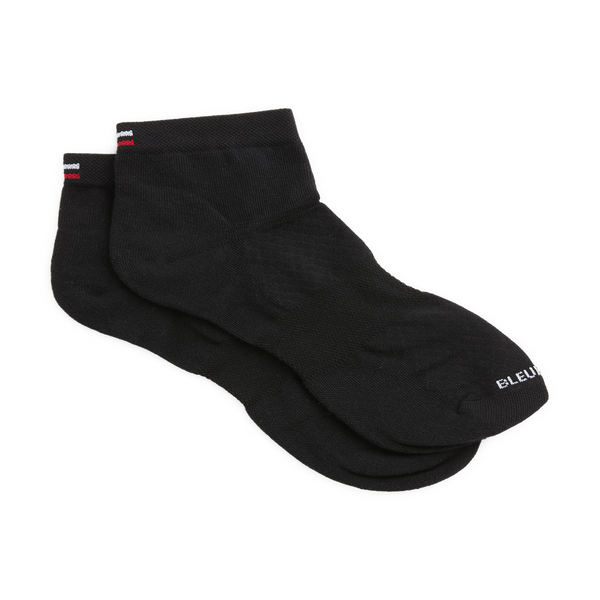 Bleuforêt Cotton Lisle Mid-calf Socks In Black