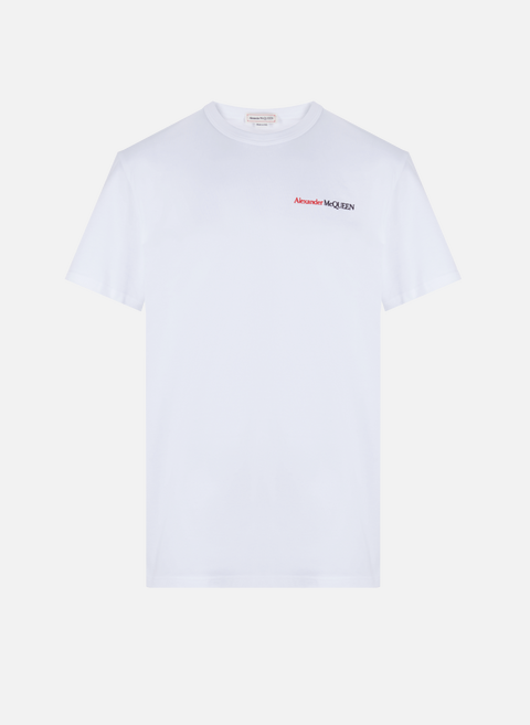 T-shirt en coton WhiteALEXANDER MCQUEEN 